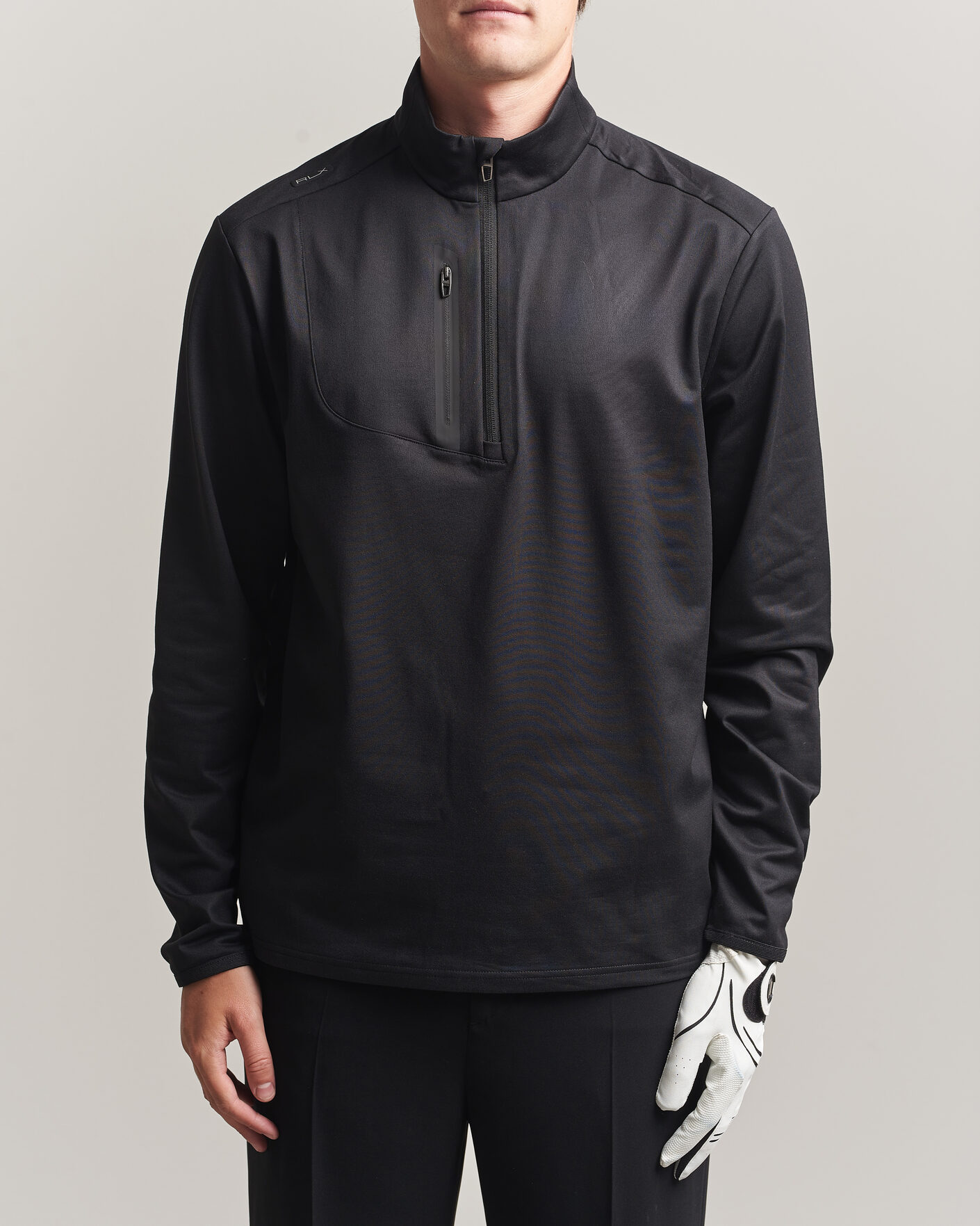 Herre | Gensere | Polo Ralph Lauren | Luxury Jersey Half Zip Polo Black