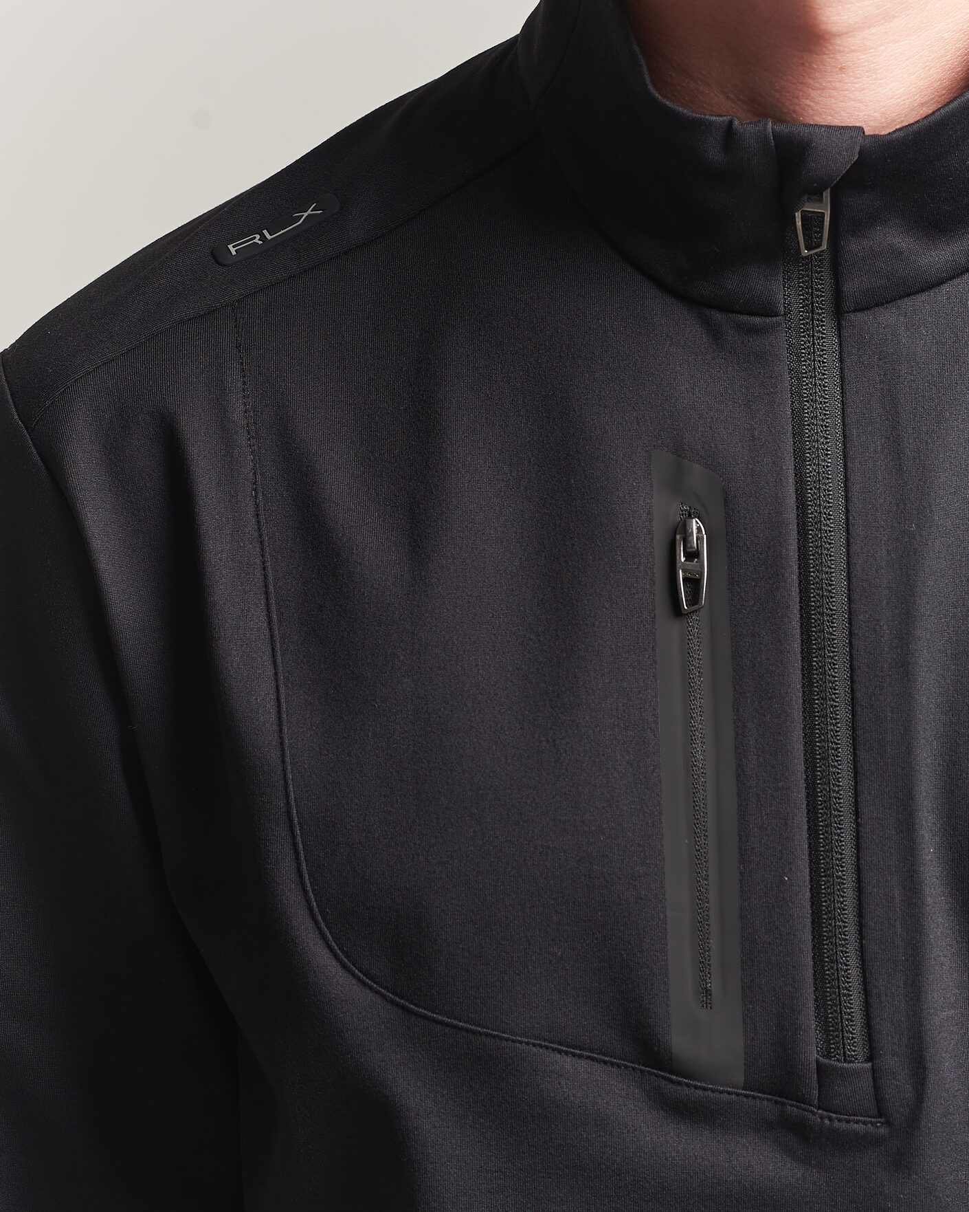 Herre | Golfklær | Polo Ralph Lauren | Luxury Jersey Half Zip Polo Black