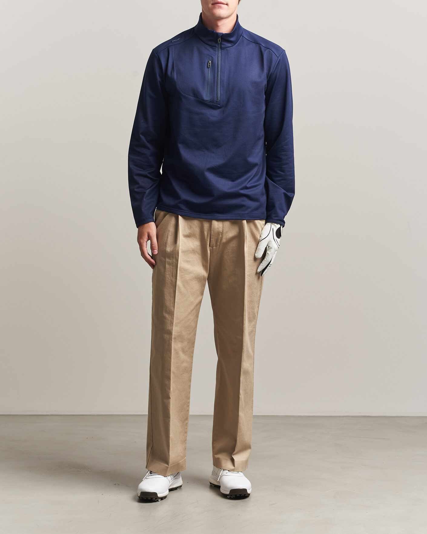 Herre | Golfklær | Polo Ralph Lauren | Luxury Jersey Half Zip Refined Navy