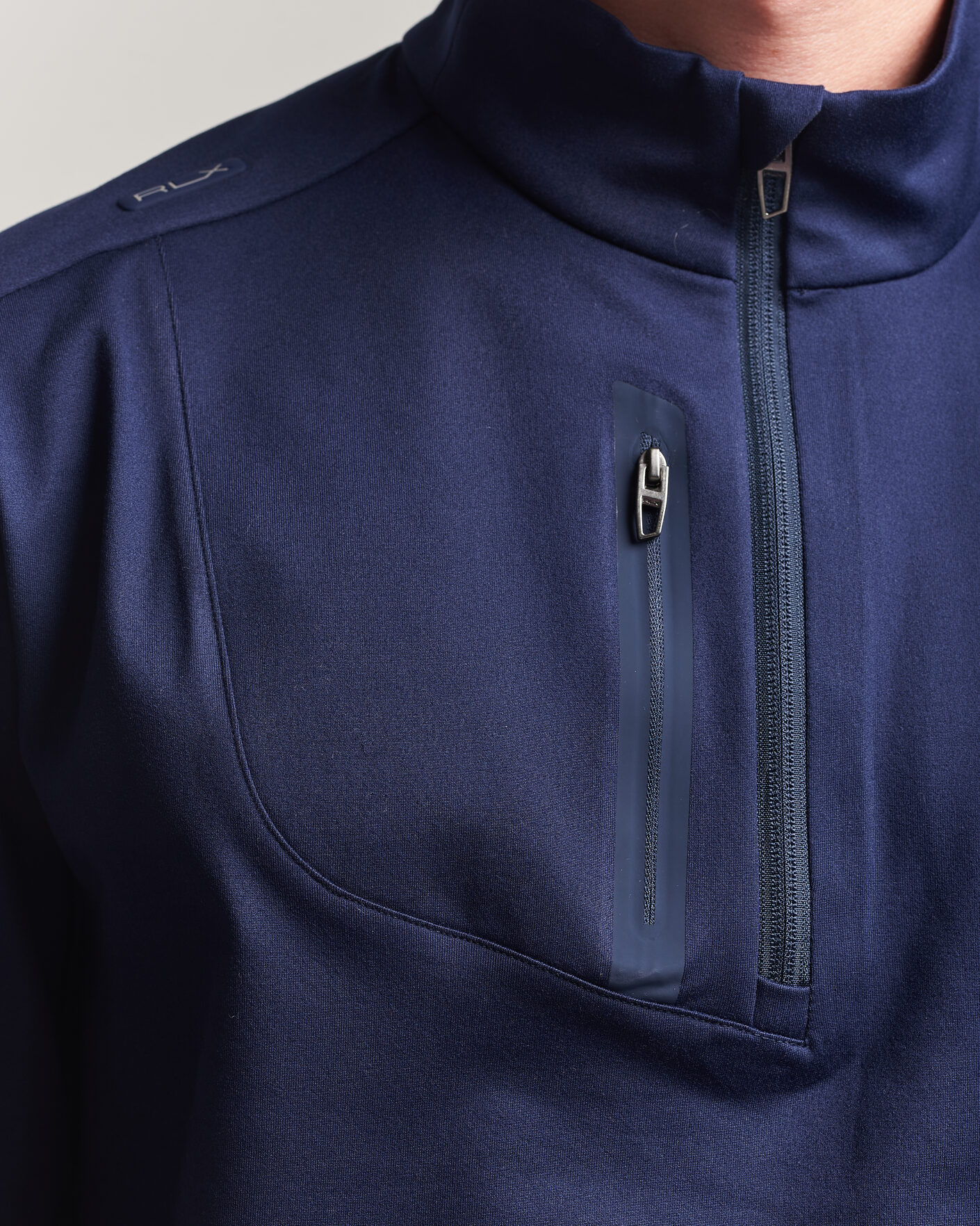 Herre | Golfklær | Polo Ralph Lauren | Luxury Jersey Half Zip Refined Navy