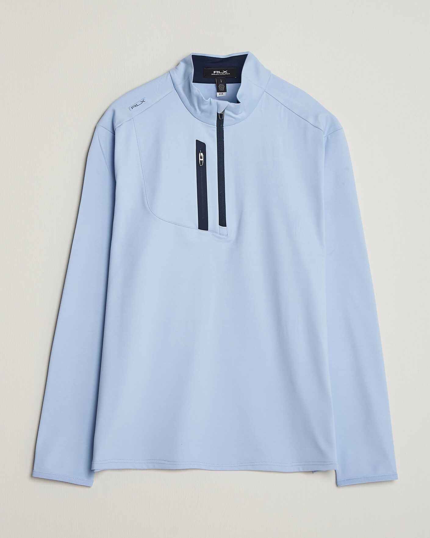 Herre | Golfklær | Polo Ralph Lauren | Luxury Jersey Half Zip Pebble Blue