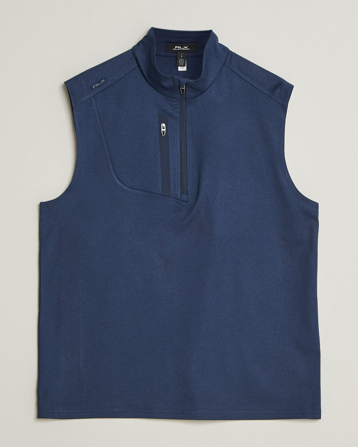 Herre | Gensere | RLX Ralph Lauren | Luxury Jersey Vest Half Zip Spring Navy Heather