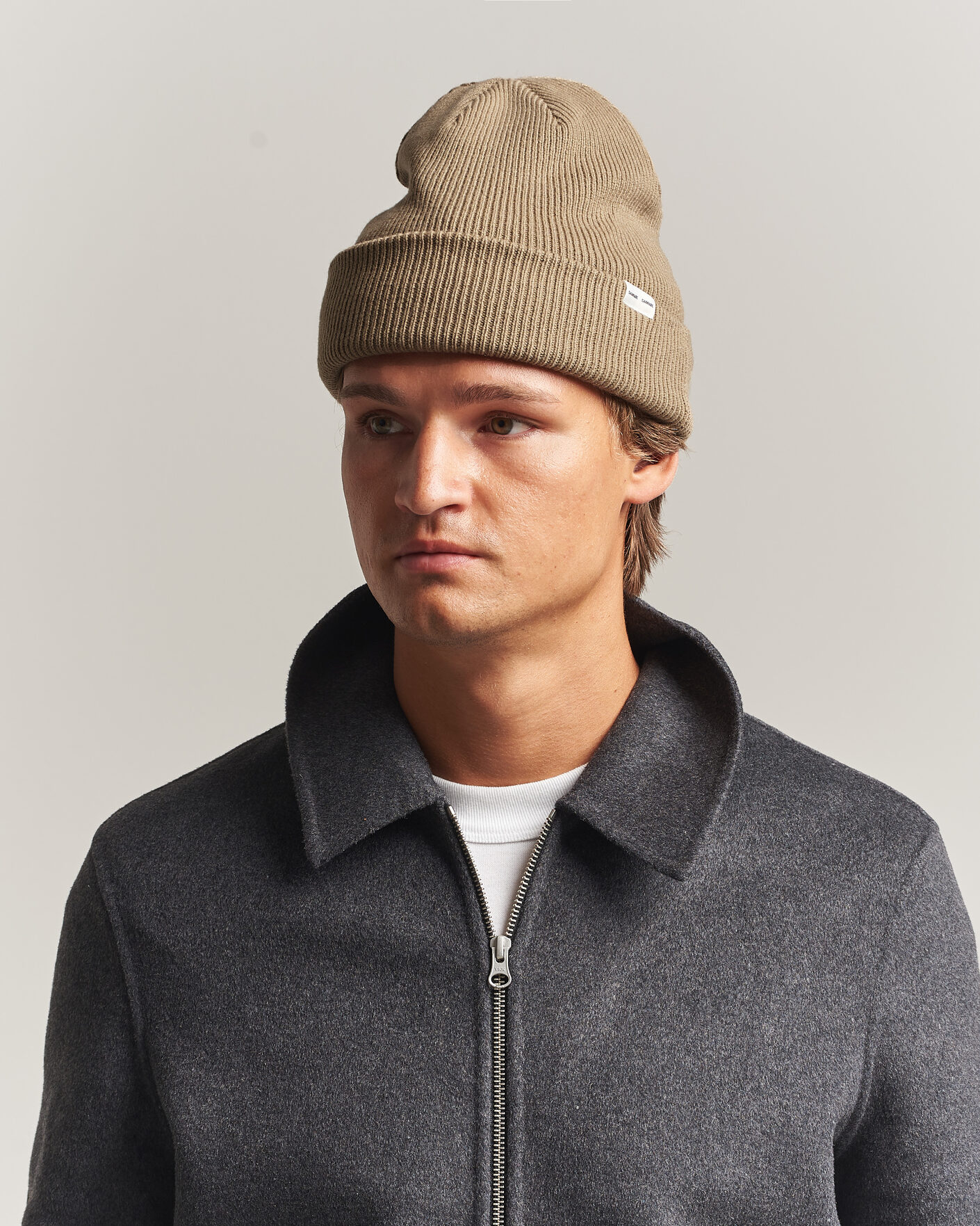 Herre | Luer | Samsøe Samsøe | The Wool Beanie Lead Gray