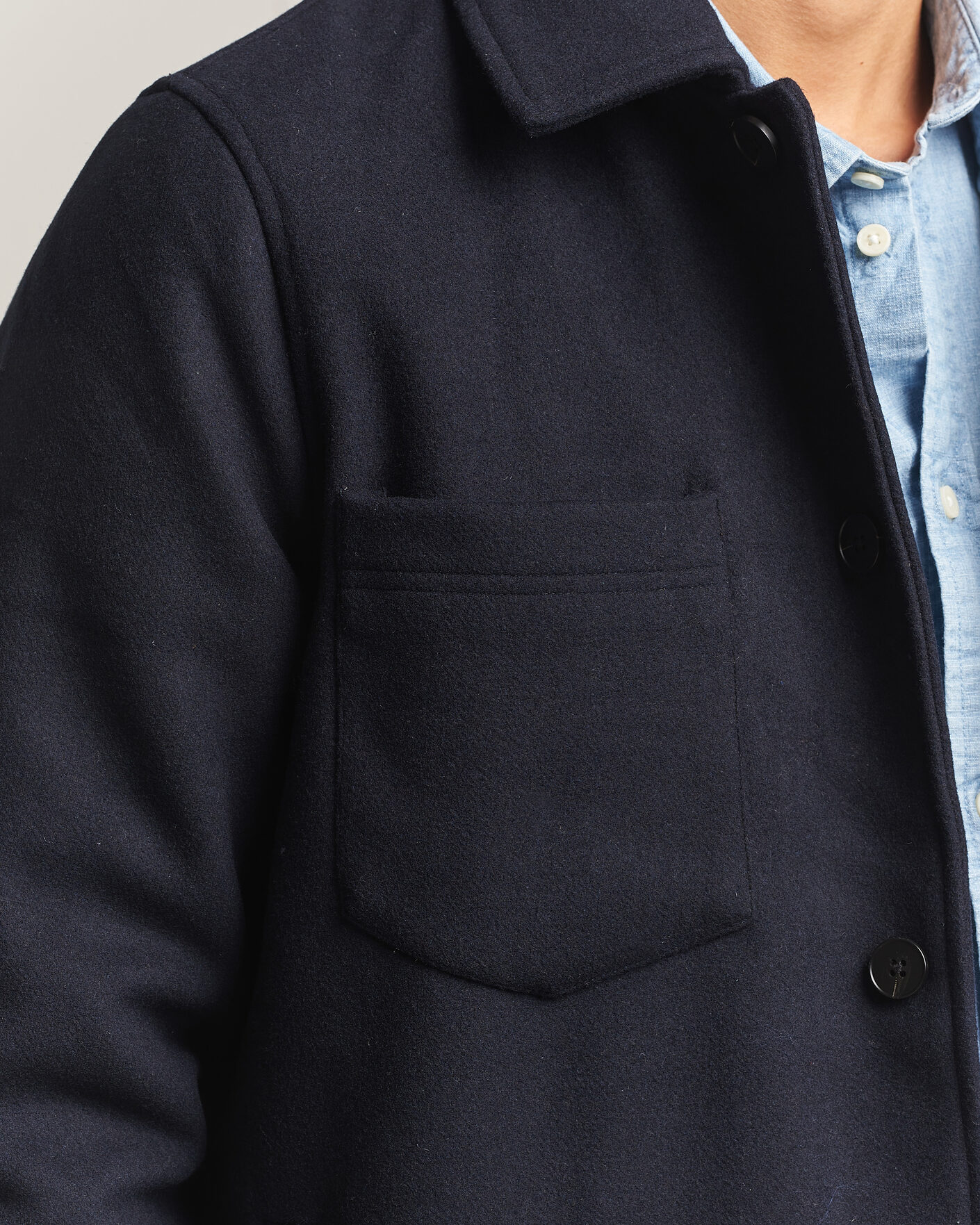 Herre | Jakker | Samsøe Samsøe | Pally Padded Shirt Jacket Salute Navy