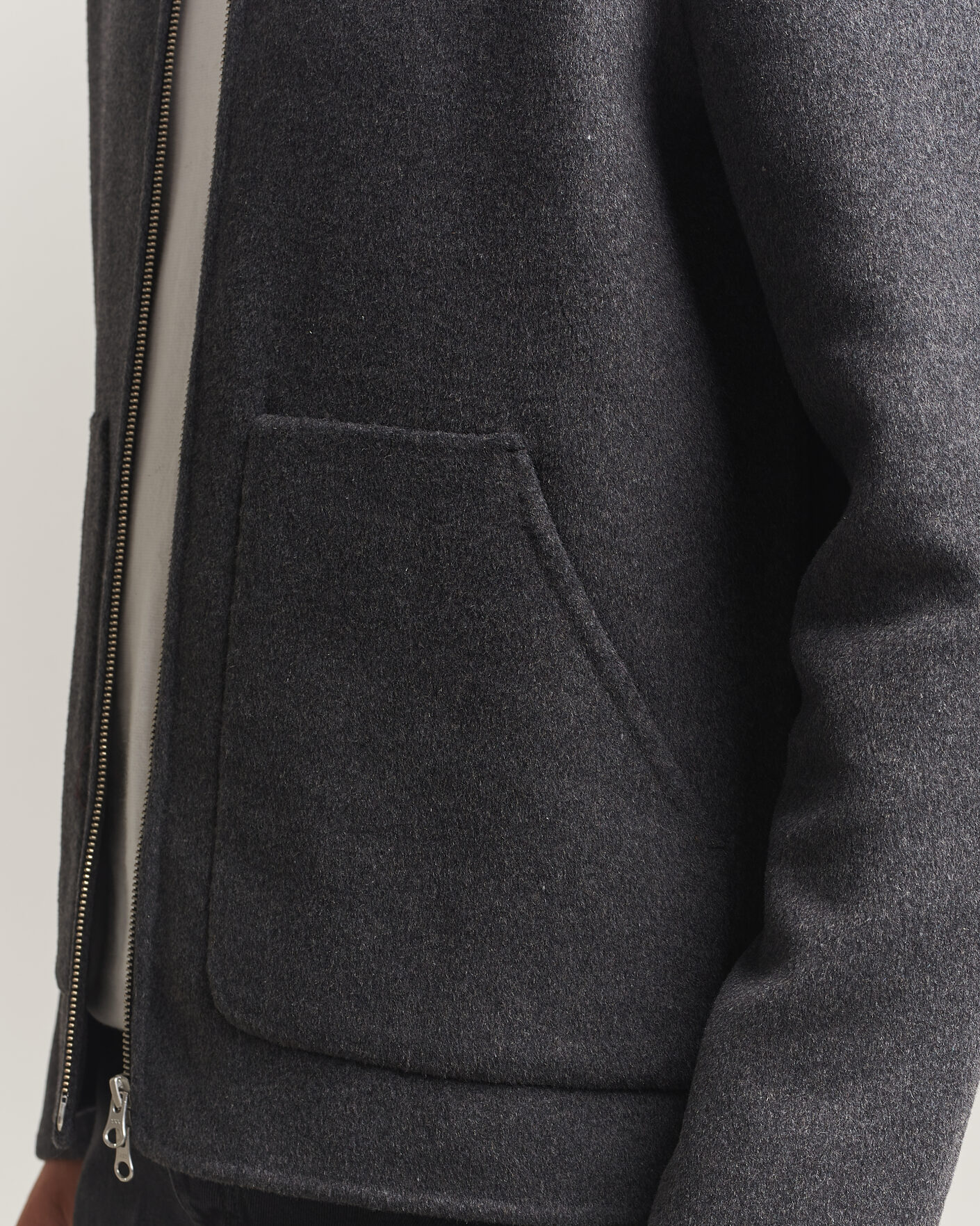 Herre | Jakker | Samsøe Samsøe | Paulo Wool Shirt Jacket Dark Grey Melange