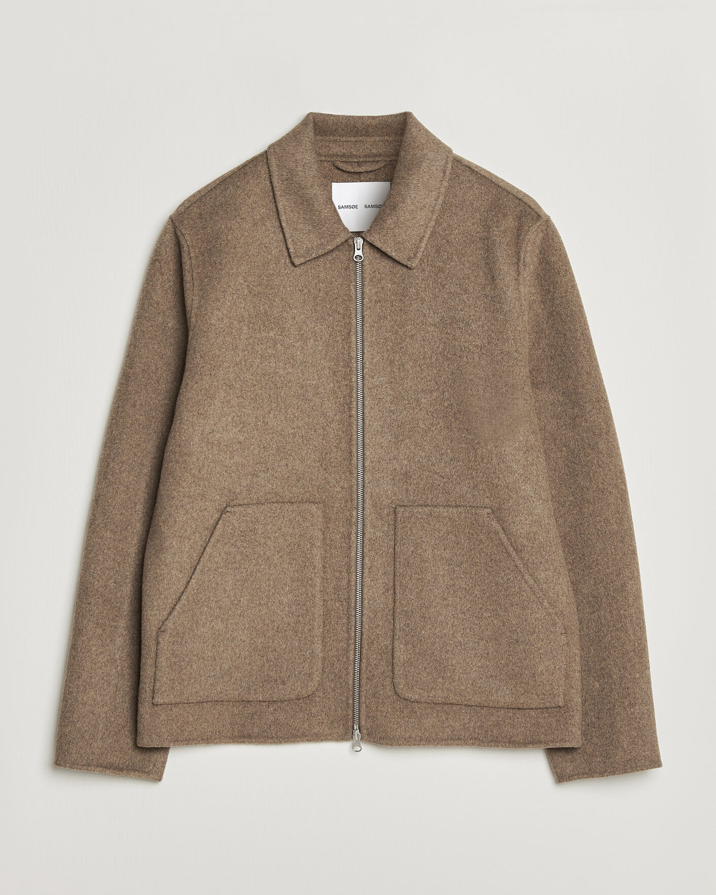 Herre | Jakker | Samsøe Samsøe | Paulo Wool Shirt Jacket Lead Gray Melange