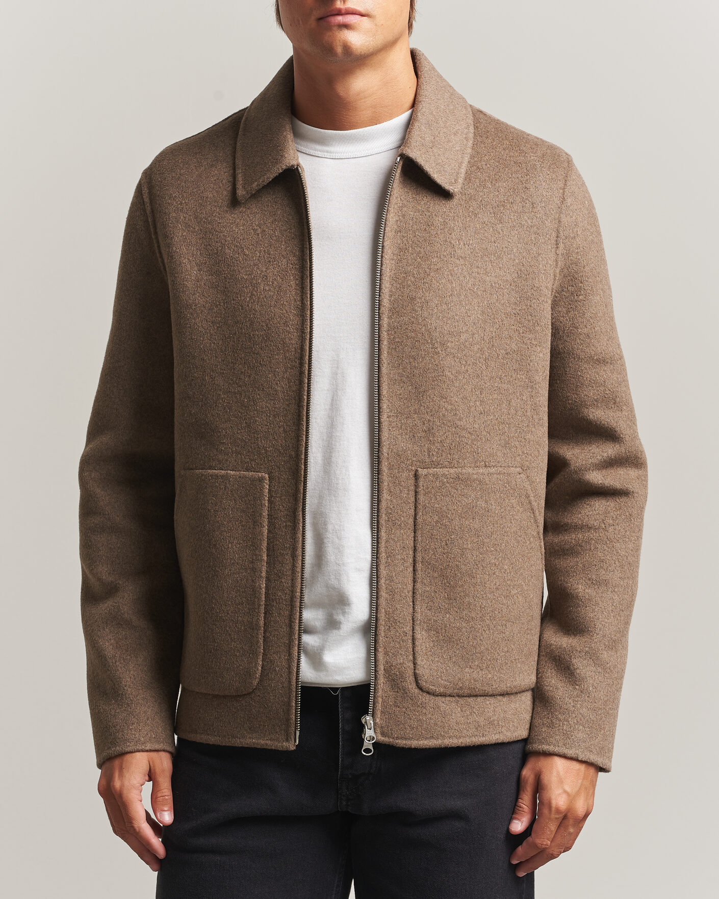 Herre | Jakker | Samsøe Samsøe | Paulo Wool Shirt Jacket Lead Gray Melange