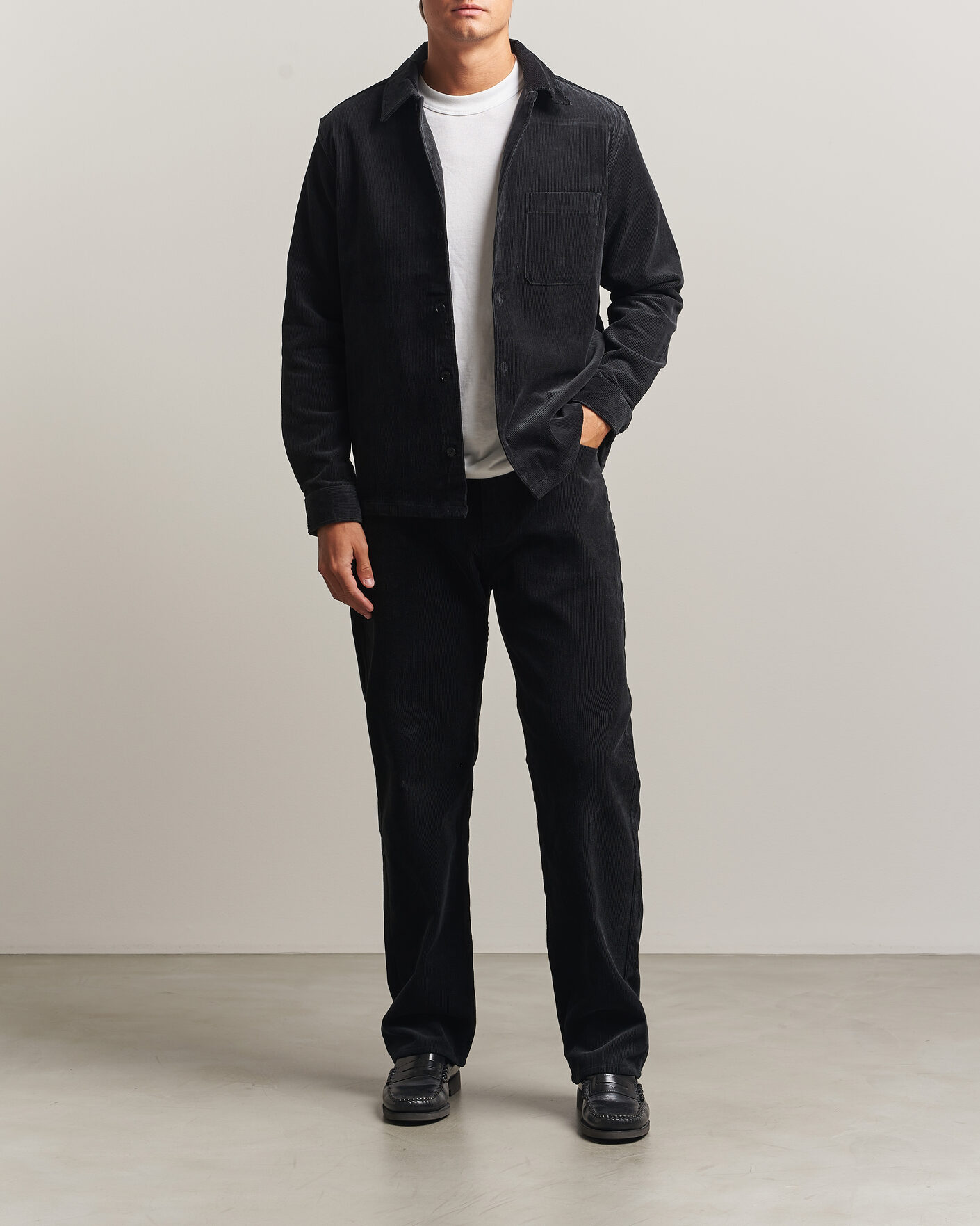 Herre | Skjorter | Samsøe Samsøe | Damon Corduroy Overshirt Black