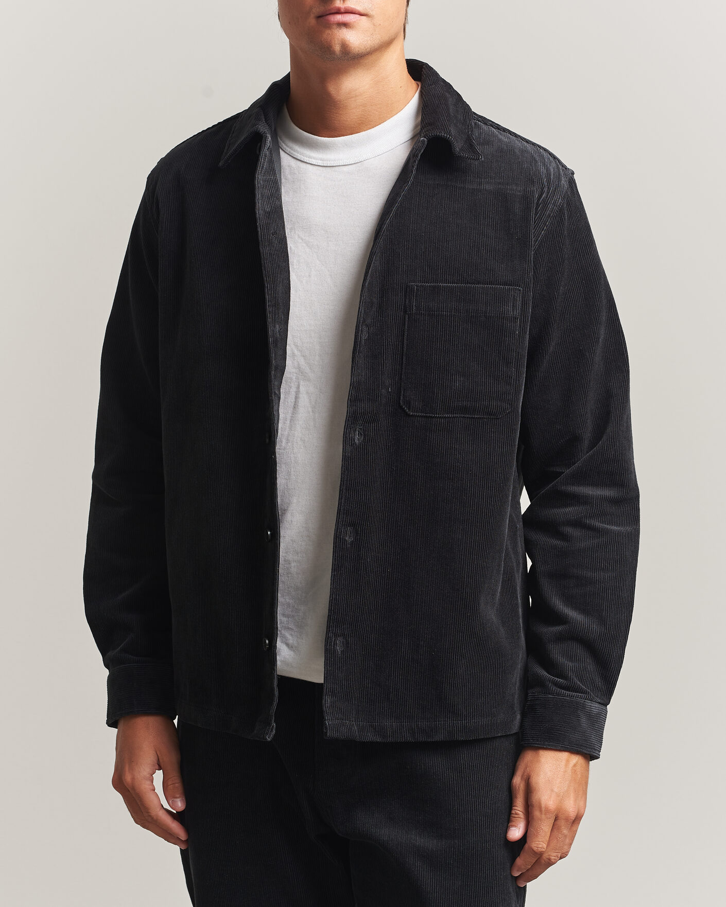 Herre | Skjorter | Samsøe Samsøe | Damon Corduroy Overshirt Black