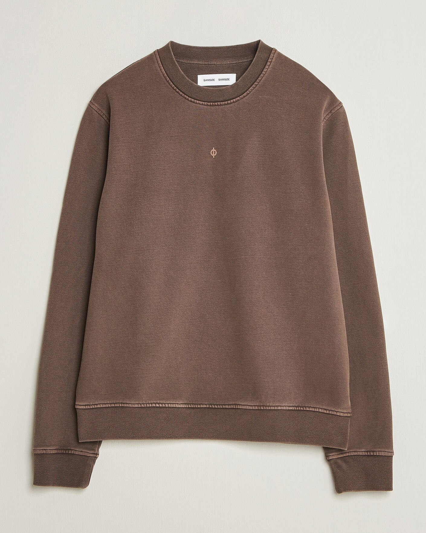Herre | Gensere | Samsøe Samsøe | Ollie Washed Crew Neck Sweatshirt Delicioso