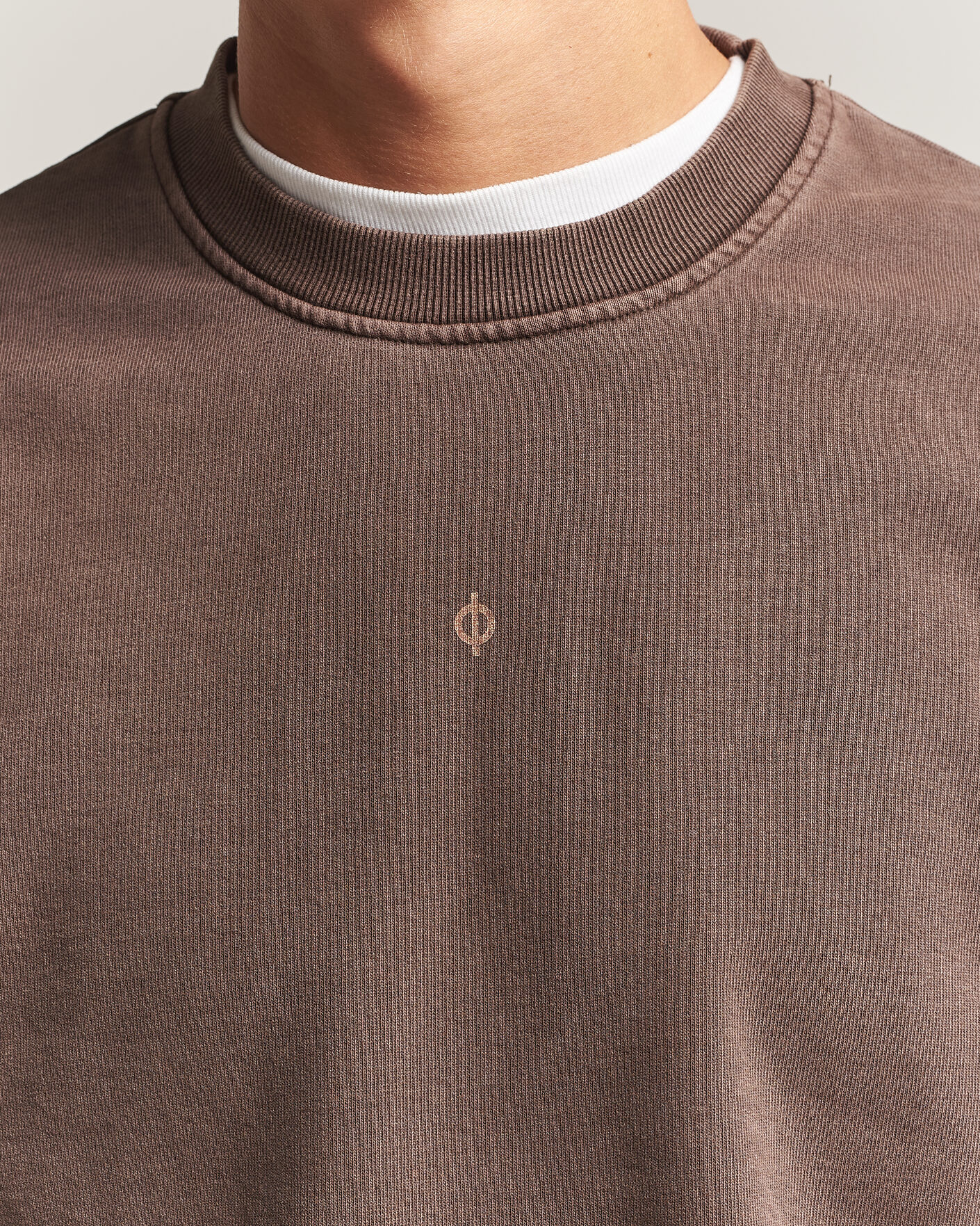 Herre | Gensere | Samsøe Samsøe | Ollie Washed Crew Neck Sweatshirt Delicioso