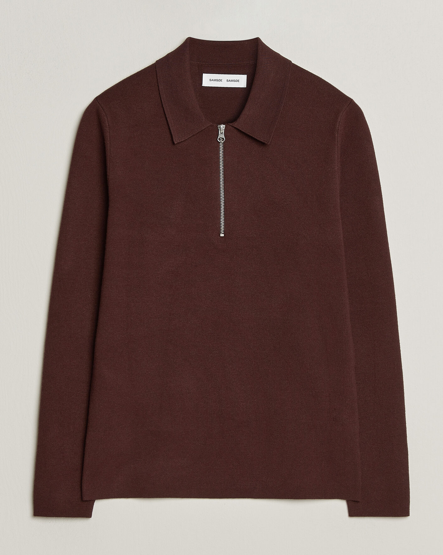 Herre | Gensere | Samsøe Samsøe | Guna Half Zip Bitter Chocolate