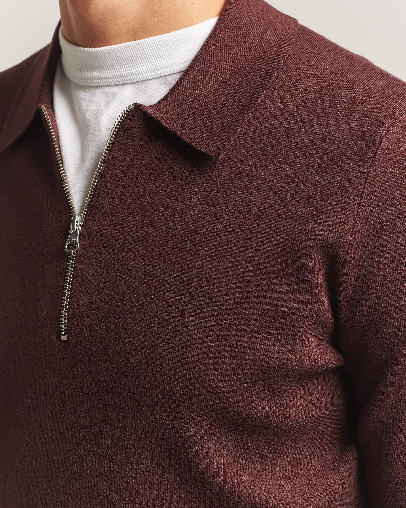 Herre | Gensere | Samsøe Samsøe | Guna Half Zip Bitter Chocolate