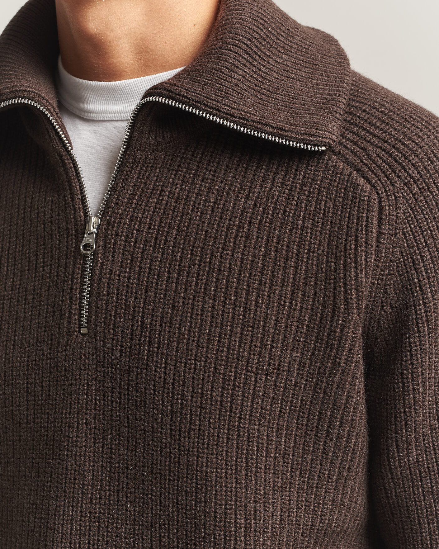 Herre | Gensere | Samsøe Samsøe | Rick Wool Heavy Knitted Half Zip Delicioso