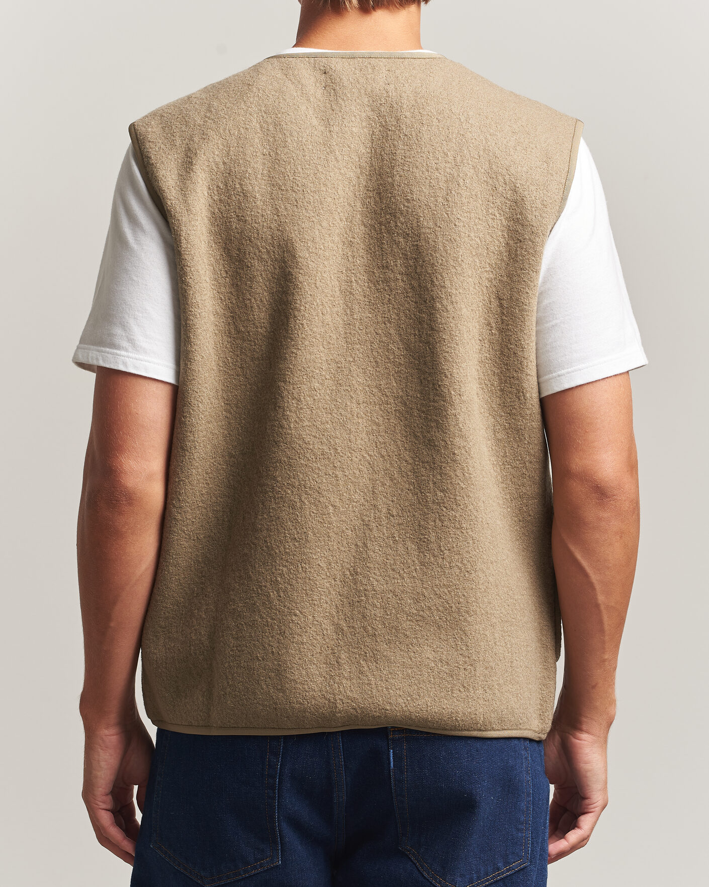 Herre | Gensere | Samsøe Samsøe | Hannes Boiled Wool Vest Lead Gray