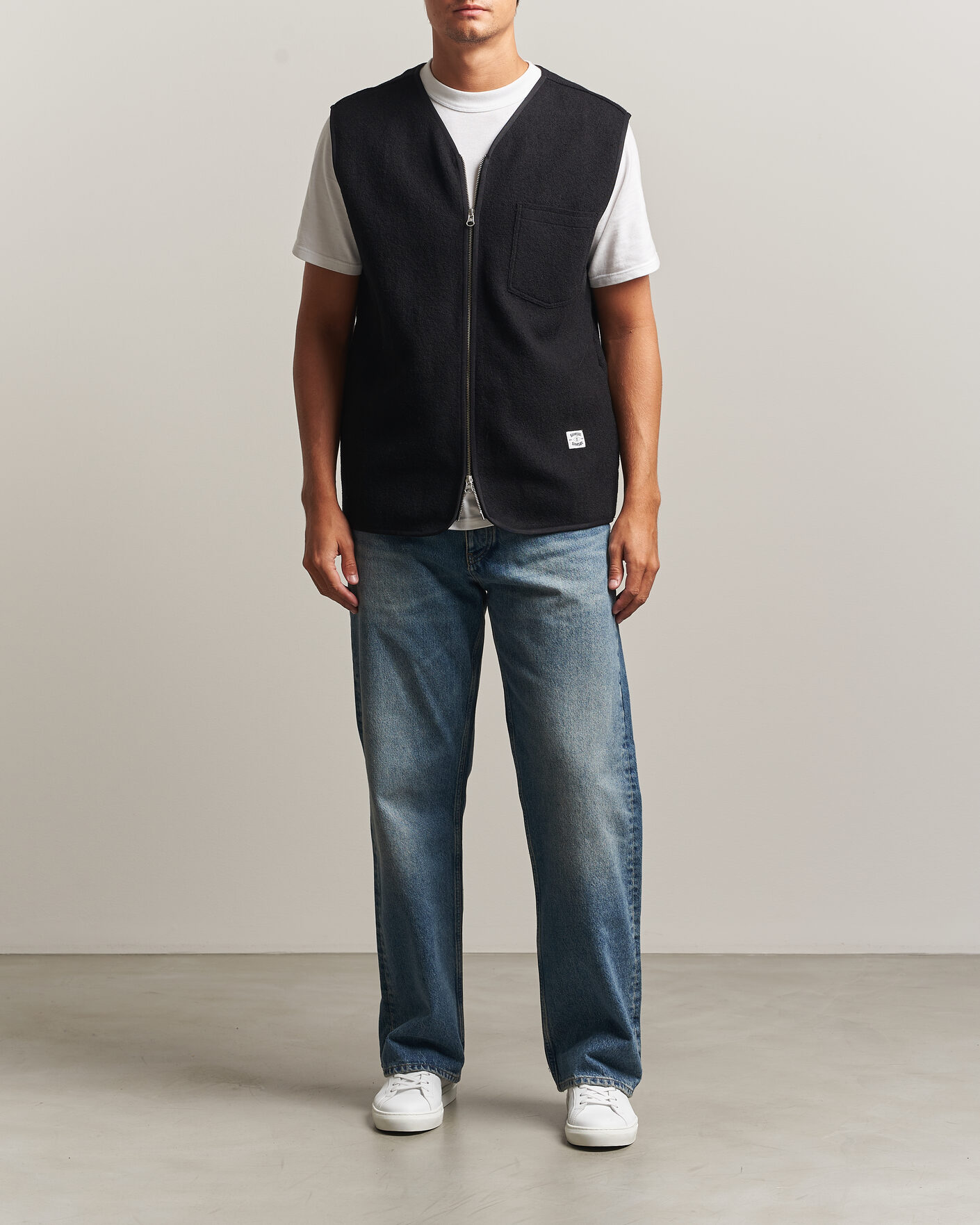 Herre | Gensere | Samsøe Samsøe | Hannes Boiled Wool Vest Black