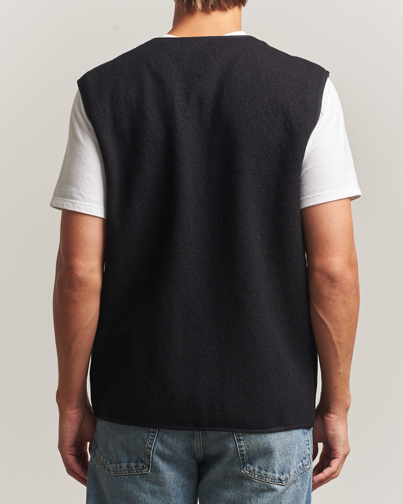 Herre | Gensere | Samsøe Samsøe | Hannes Boiled Wool Vest Black