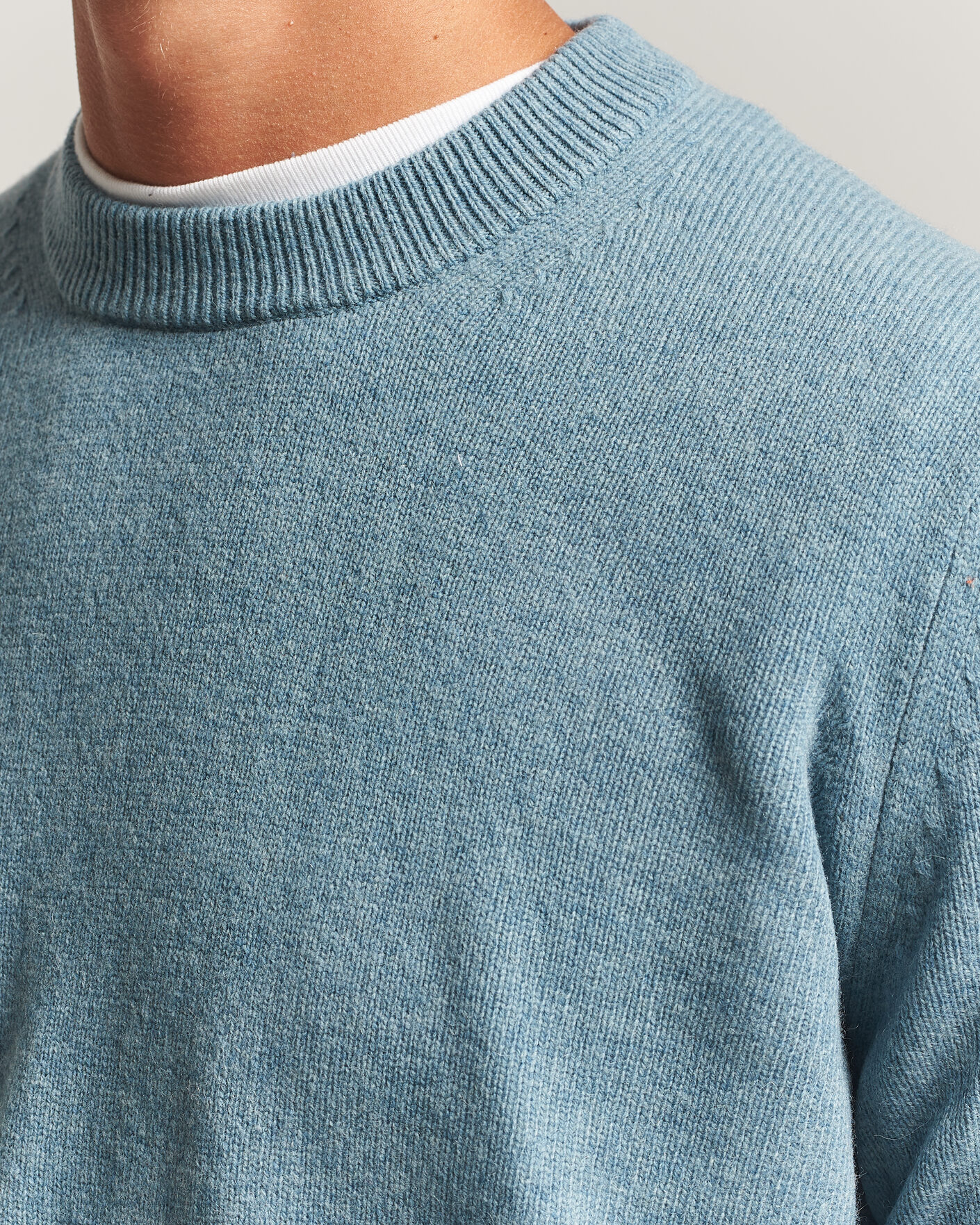 Herre | Gensere | Samsøe Samsøe | Isak Knitted Crew Neck Stormy Sea