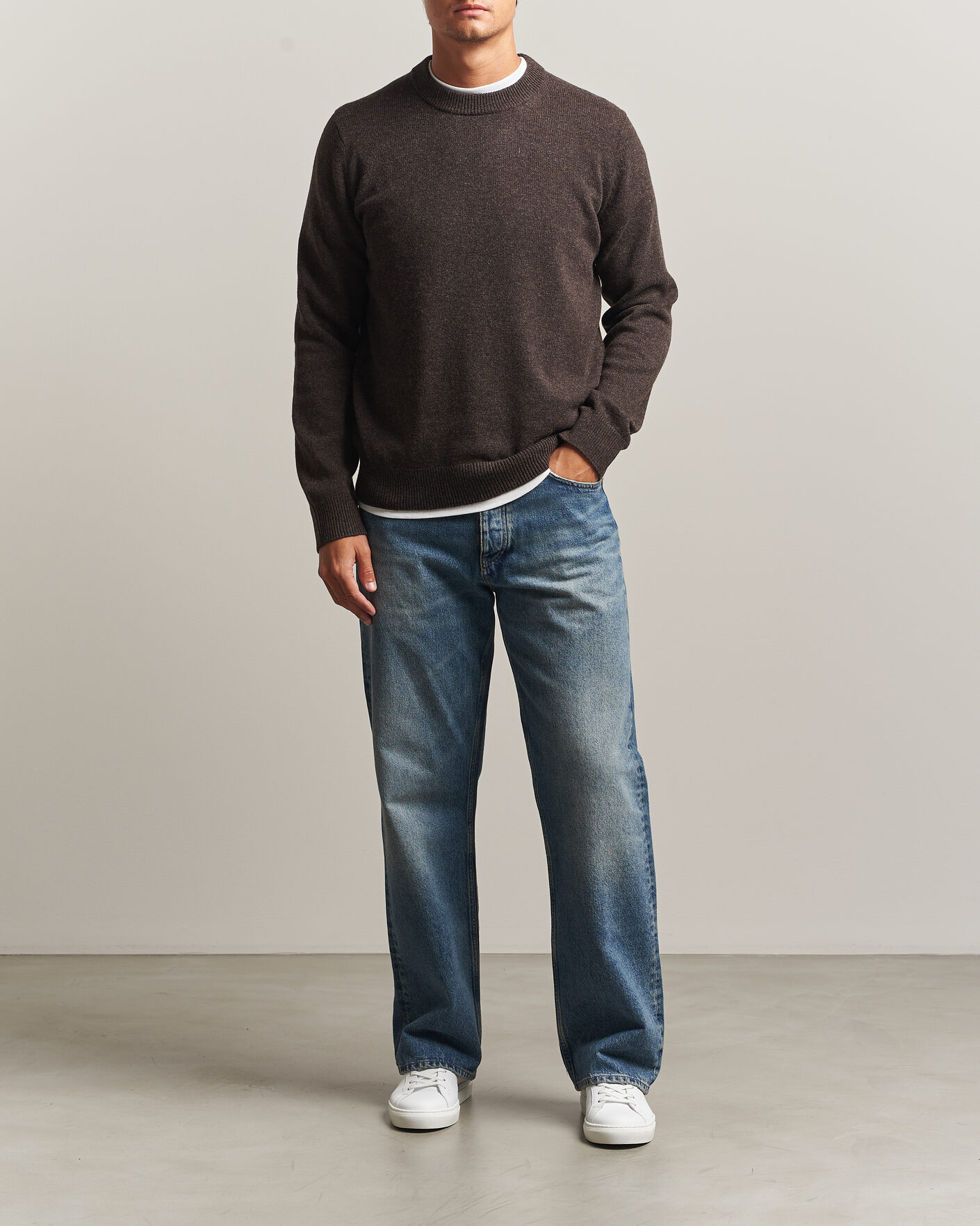 Herre | Gensere | Samsøe Samsøe | Isak Knitted Crew Neck Delicioso