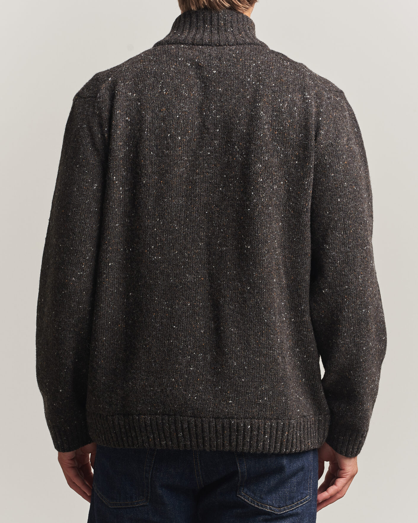 Herre | Gensere | Samsøe Samsøe | Nate Donegal Wool Knitted Full Zip Delicioso