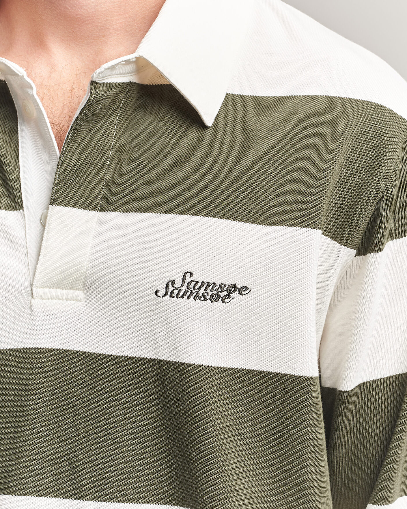 Herre | Gensere | Samsøe Samsøe | Kevin Barstriped Rugger Forest Night/White