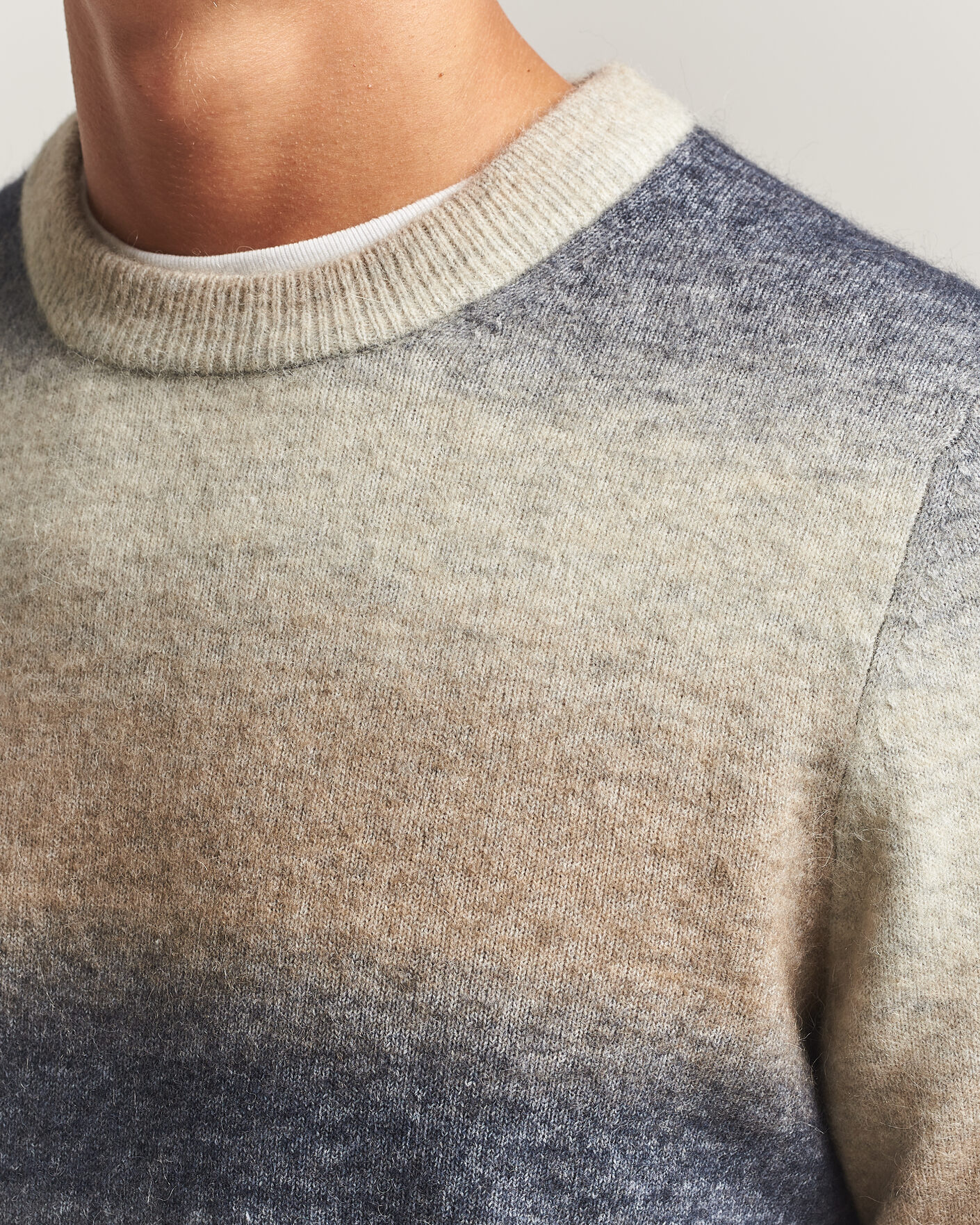 Herre | Gensere | Samsøe Samsøe | Aiden Wool/Alpaca Knitted Striped Sweater Multi