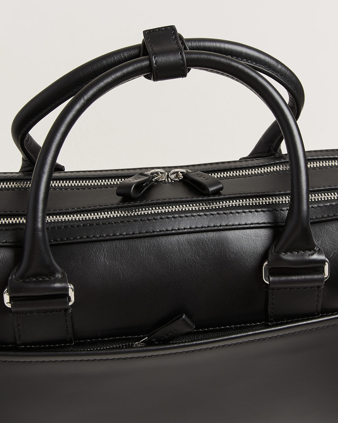 Herre | Vesker | Tiger of Sweden | Burin Smooth Leather Briefcase Black