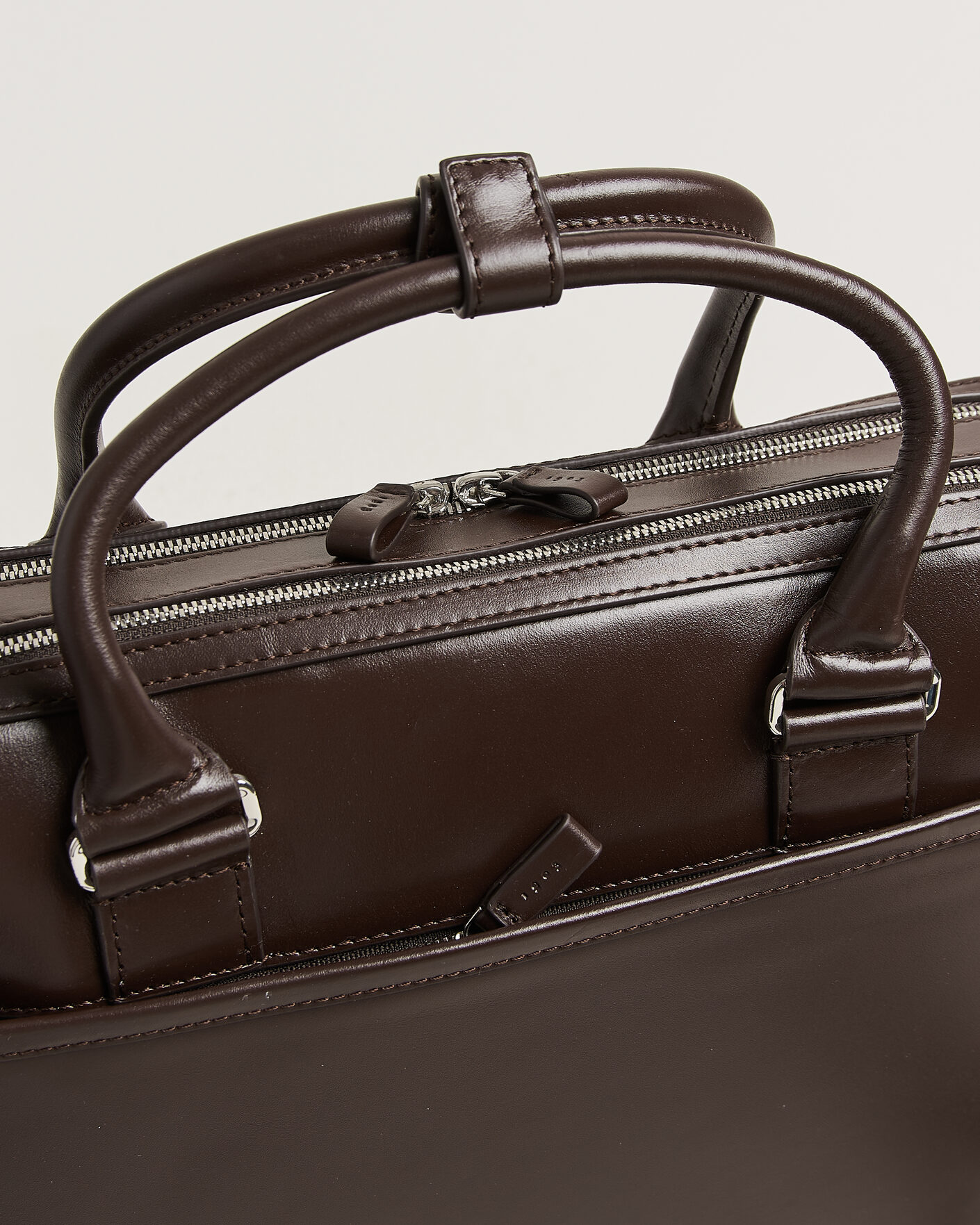 Herre | Vesker | Tiger of Sweden | Burin Smooth Leather Briefcase Dark Brown