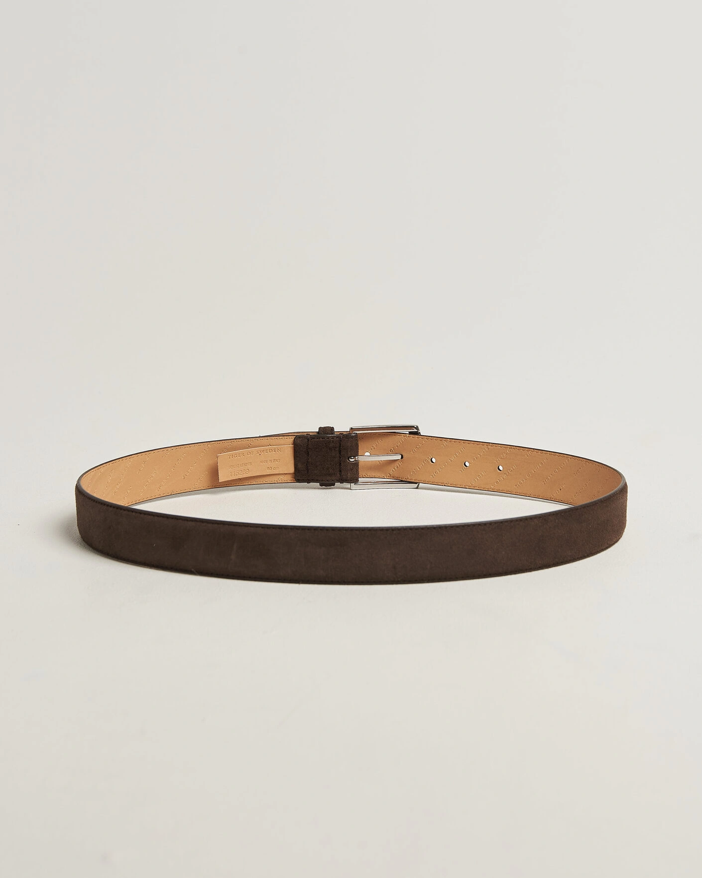 Herre | Belter | Tiger of Sweden | Bergstroms Suede Belt Dark Brown