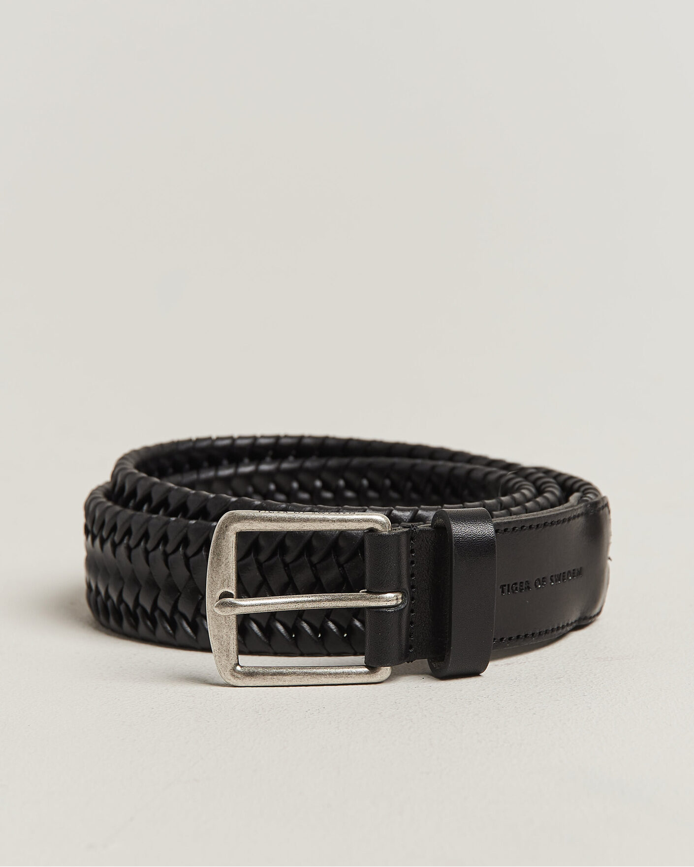 Herre | Belter | Tiger of Sweden | Braidant Braided Belt Black