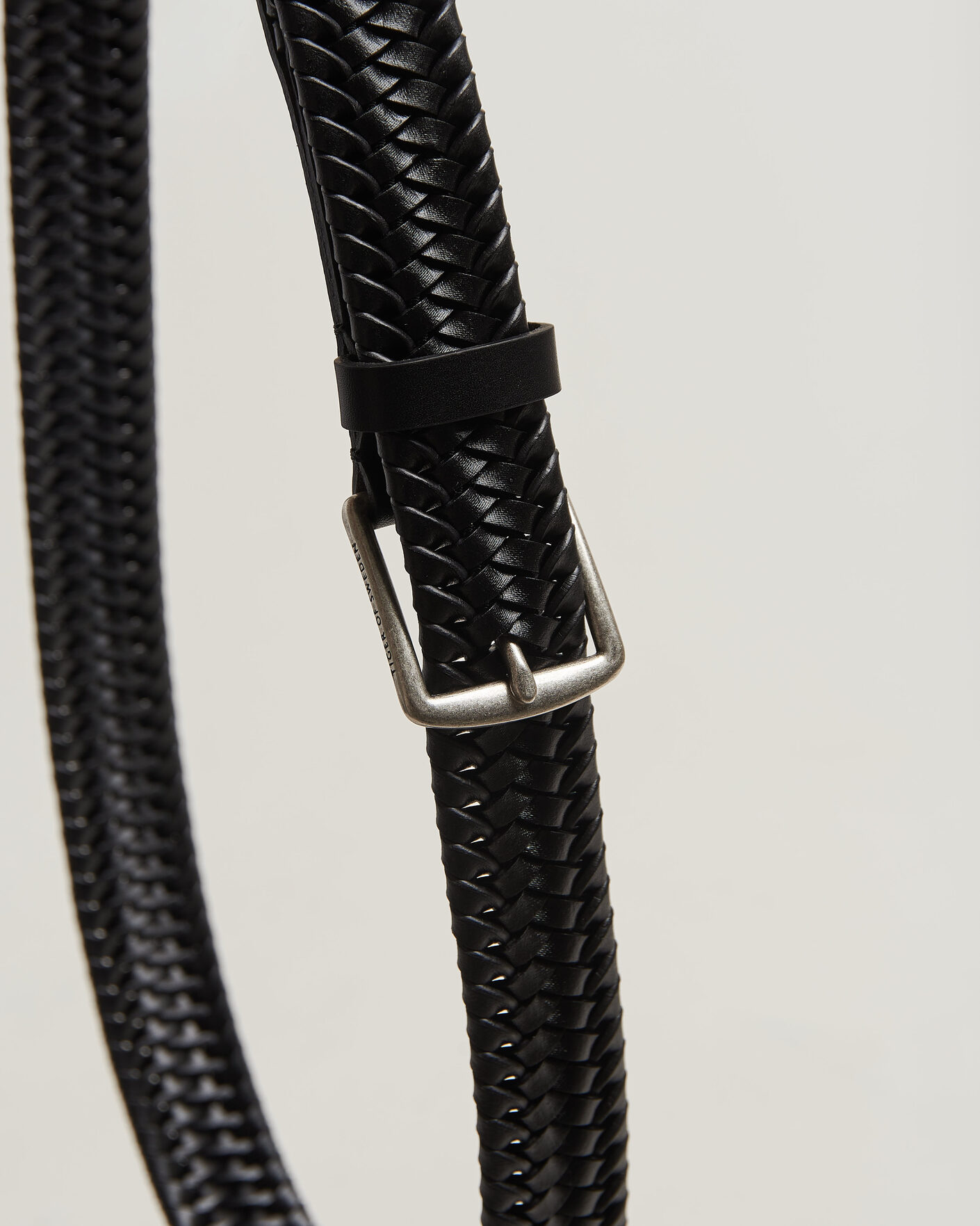 Herre | Belter | Tiger of Sweden | Braidant Braided Belt Black