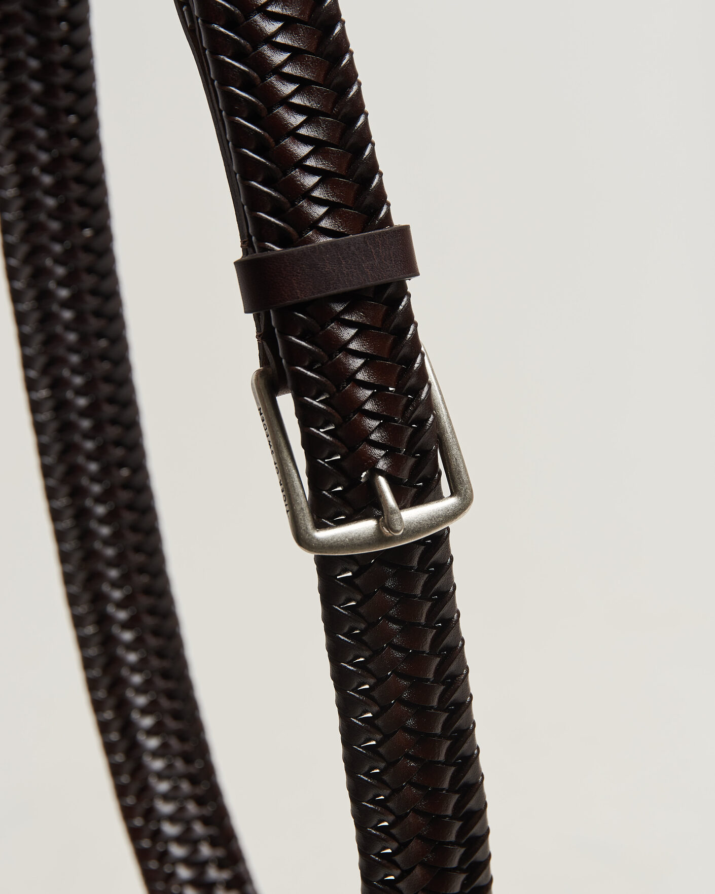 Herre | Belter | Tiger of Sweden | Braidant Braided Belt Dark Brown