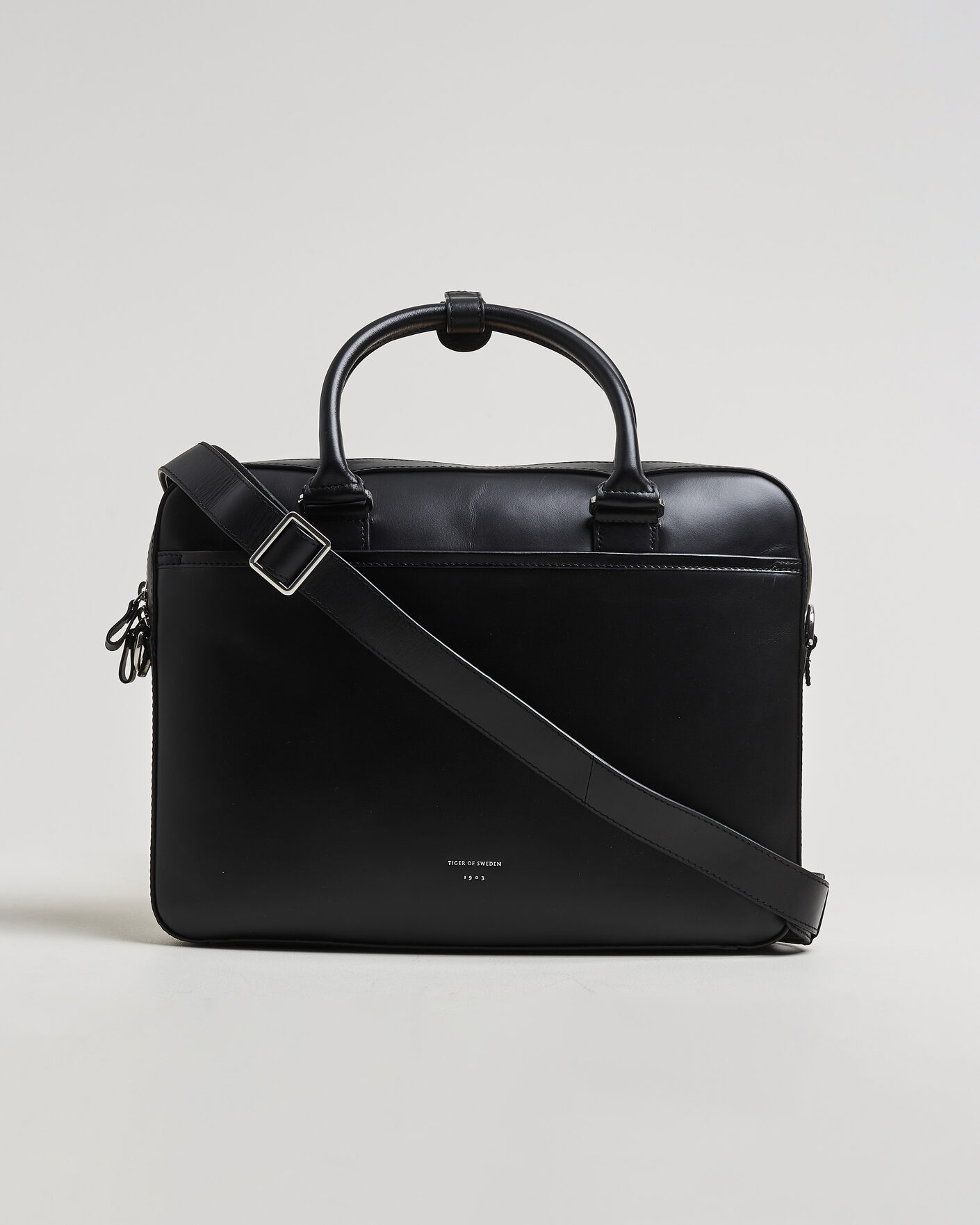 Herre | Vesker | Tiger of Sweden | Bosun Smooth Leather Briefcase Black