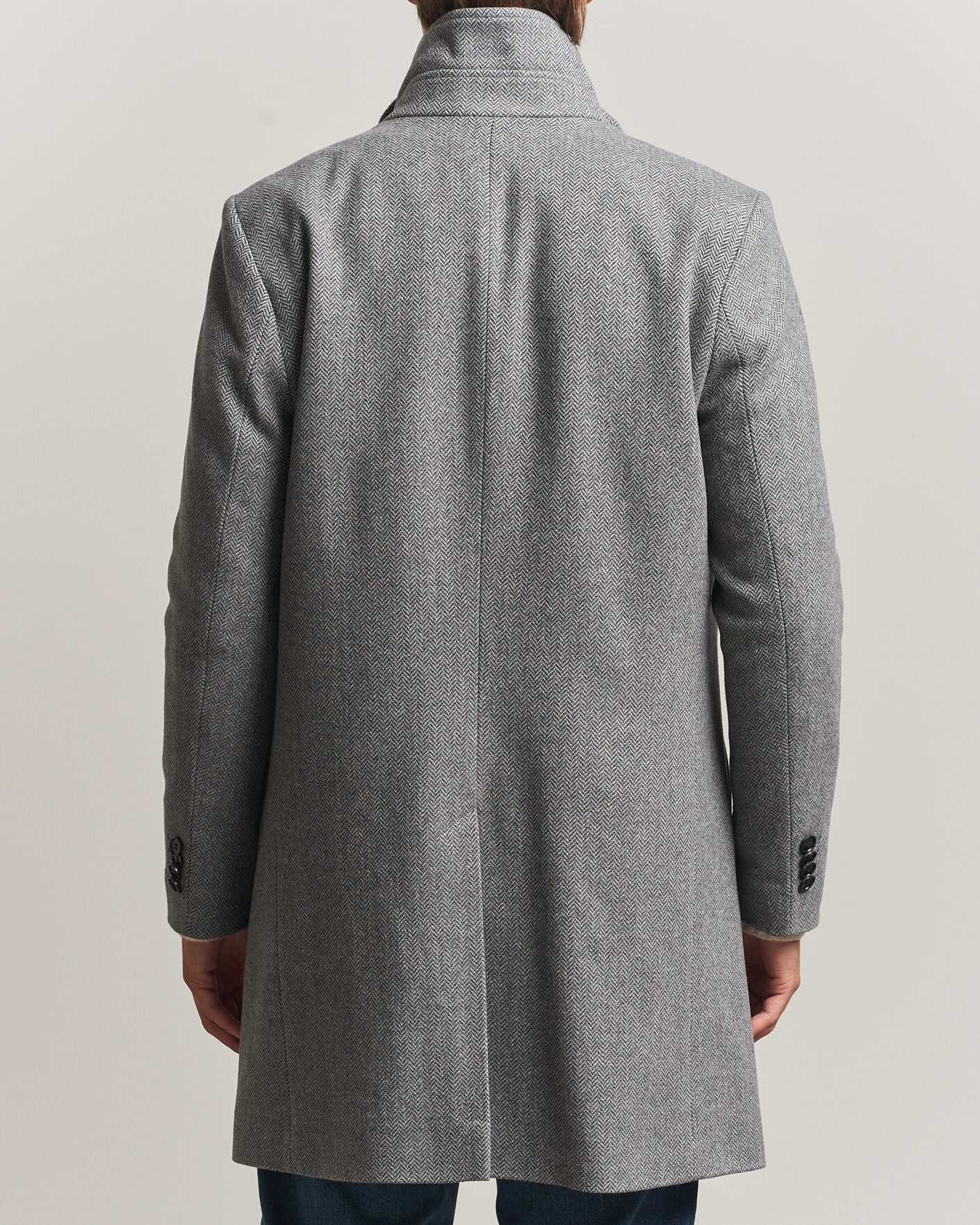 Herre | Jakker | Tiger of Sweden | Aleric Wool Herringbone Coat Fogy