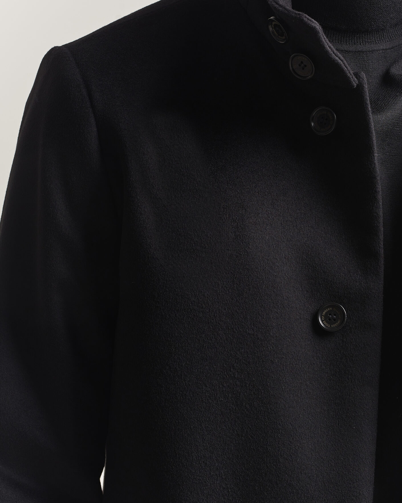 Herre | Jakker | Tiger of Sweden | Aleric Wool/Cashmere Coat Black