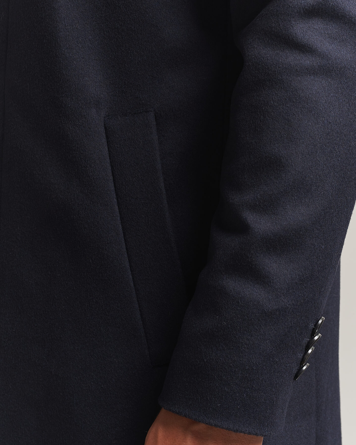 Herre | Jakker | Tiger of Sweden | Aleric Wool/Cashmere Coat Light Ink