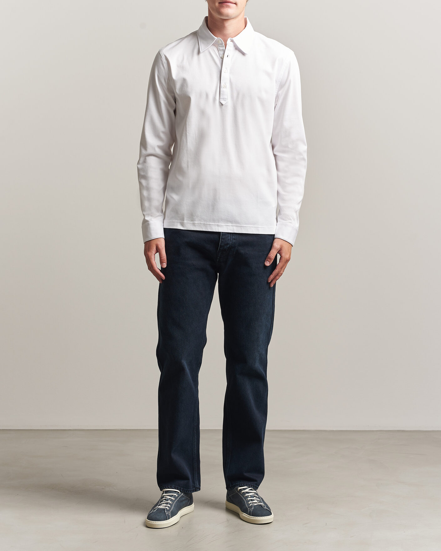 Herre | Pikéer | Tiger of Sweden | Tanner Mercerized Cotton Polo Pure White
