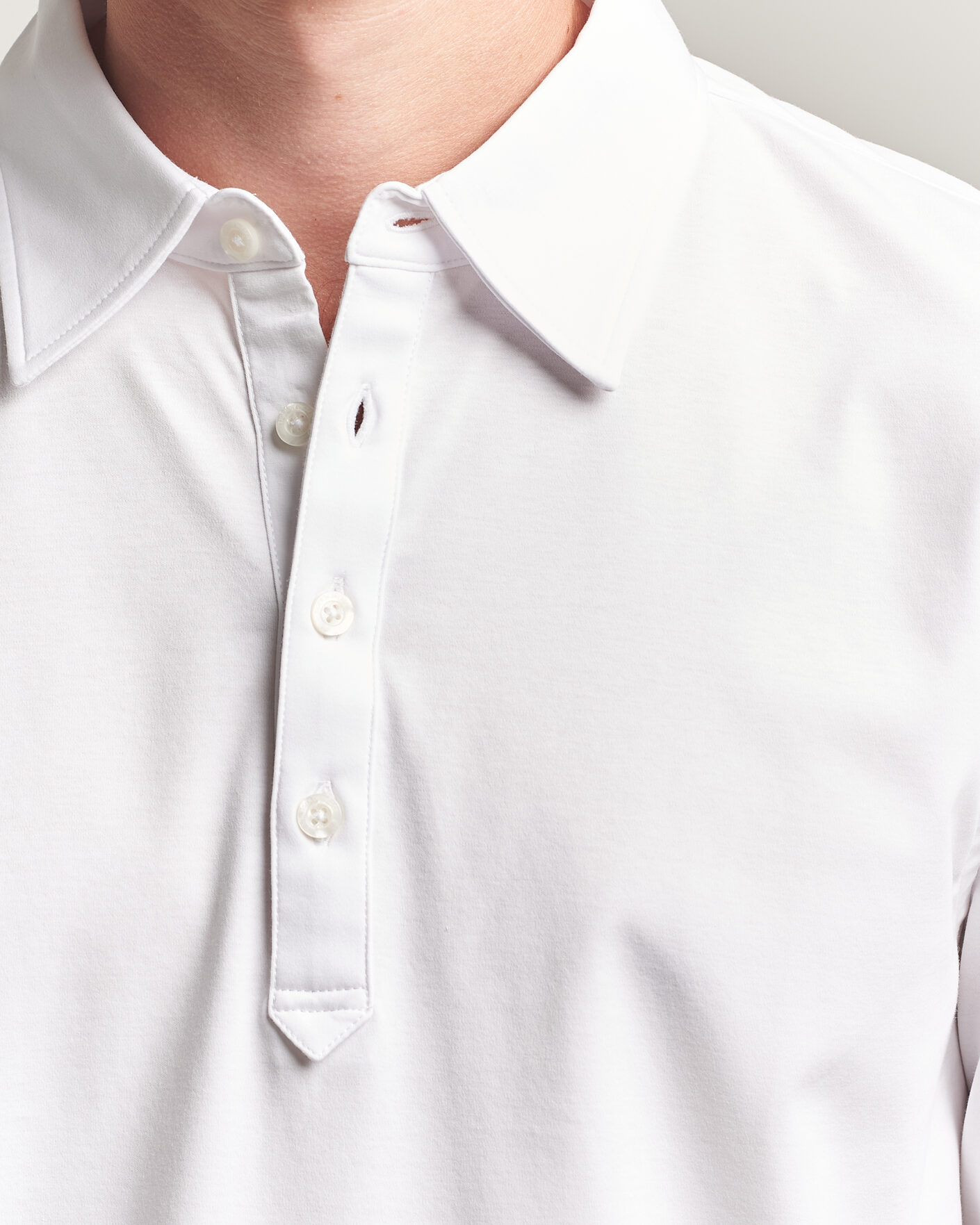 Herre | Pikéer | Tiger of Sweden | Tanner Mercerized Cotton Polo Pure White