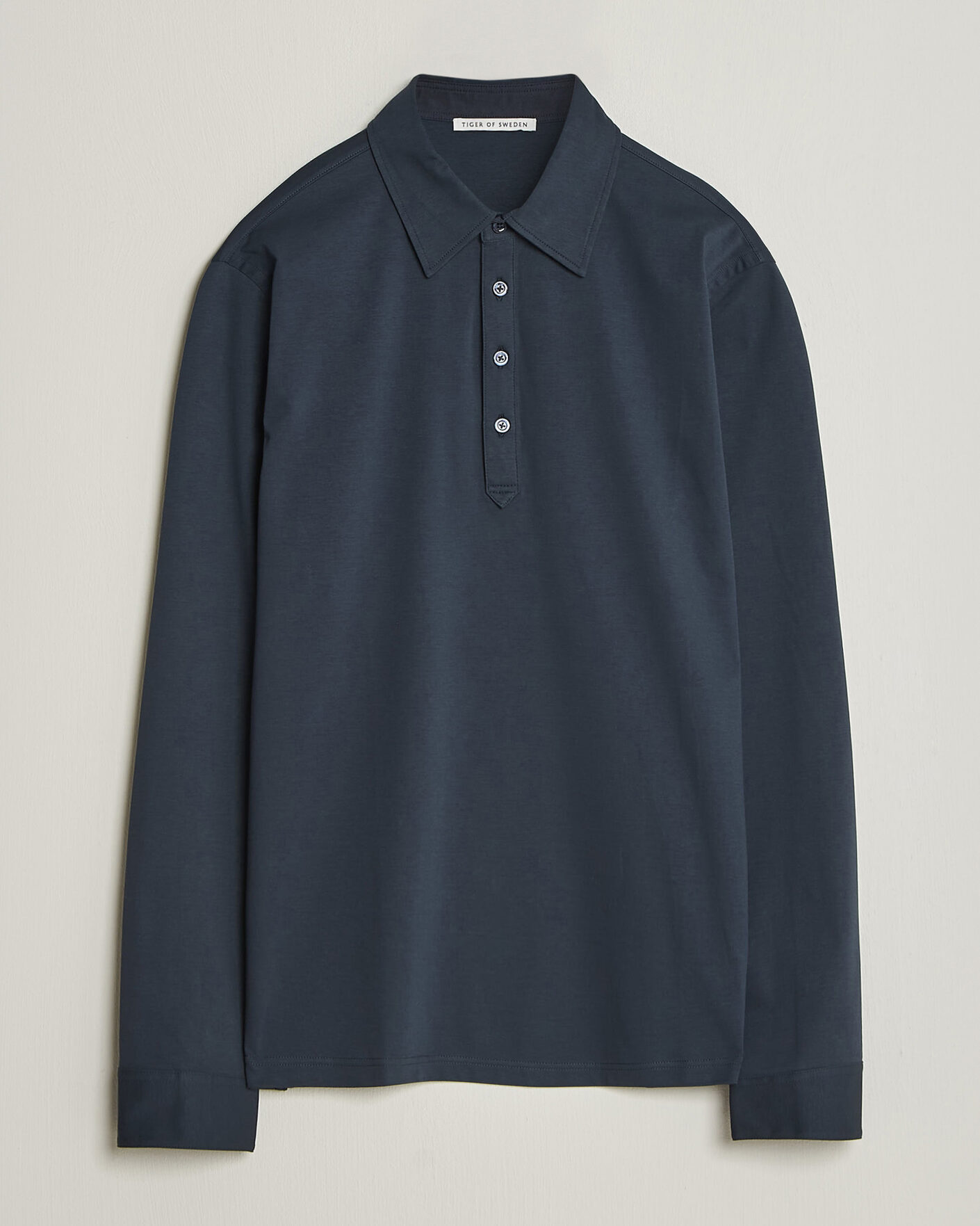 Herre | Pikéer | Tiger of Sweden | Tanner Mercerized Cotton Polo Light Ink