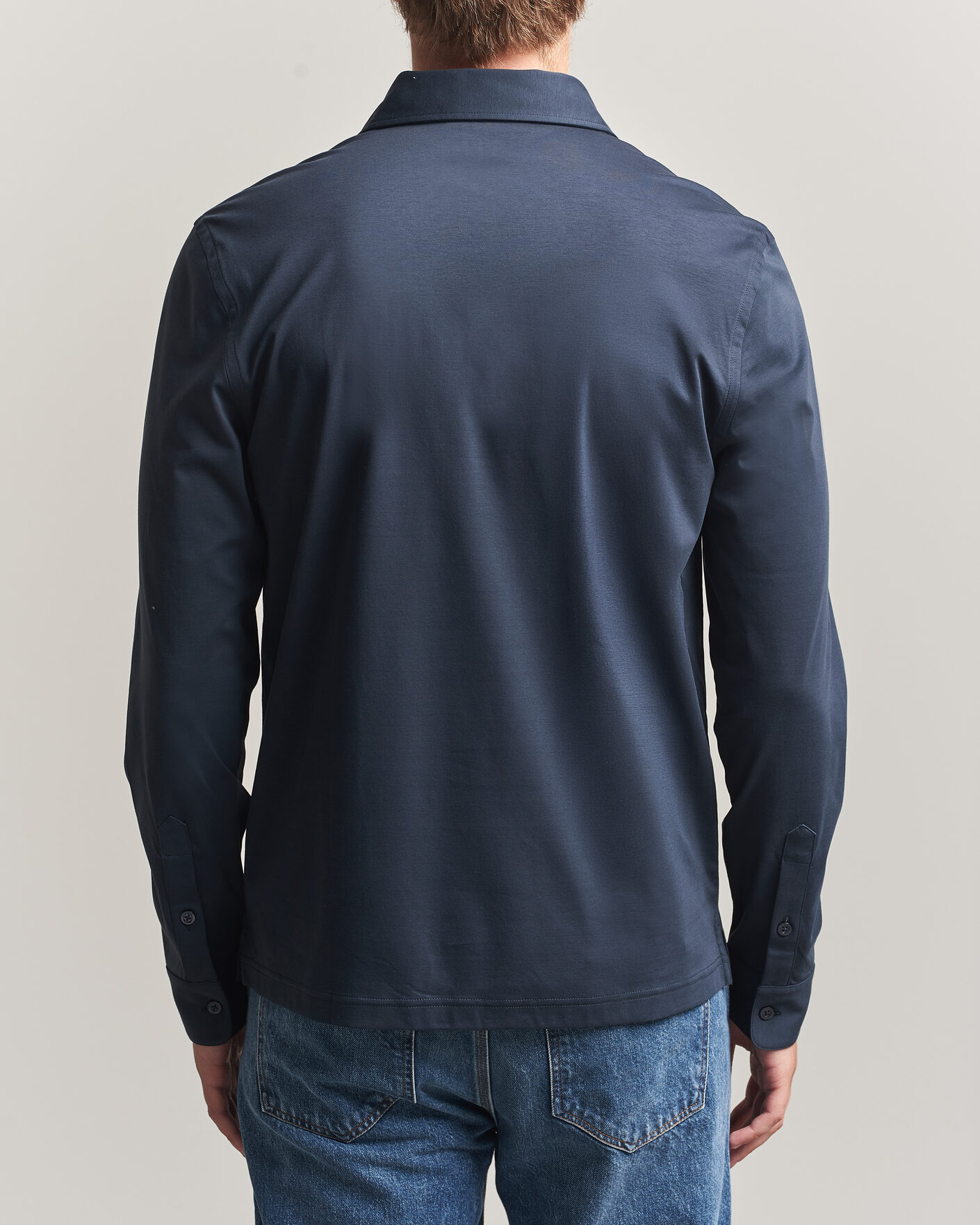 Herre | Pikéer | Tiger of Sweden | Tanner Mercerized Cotton Polo Light Ink