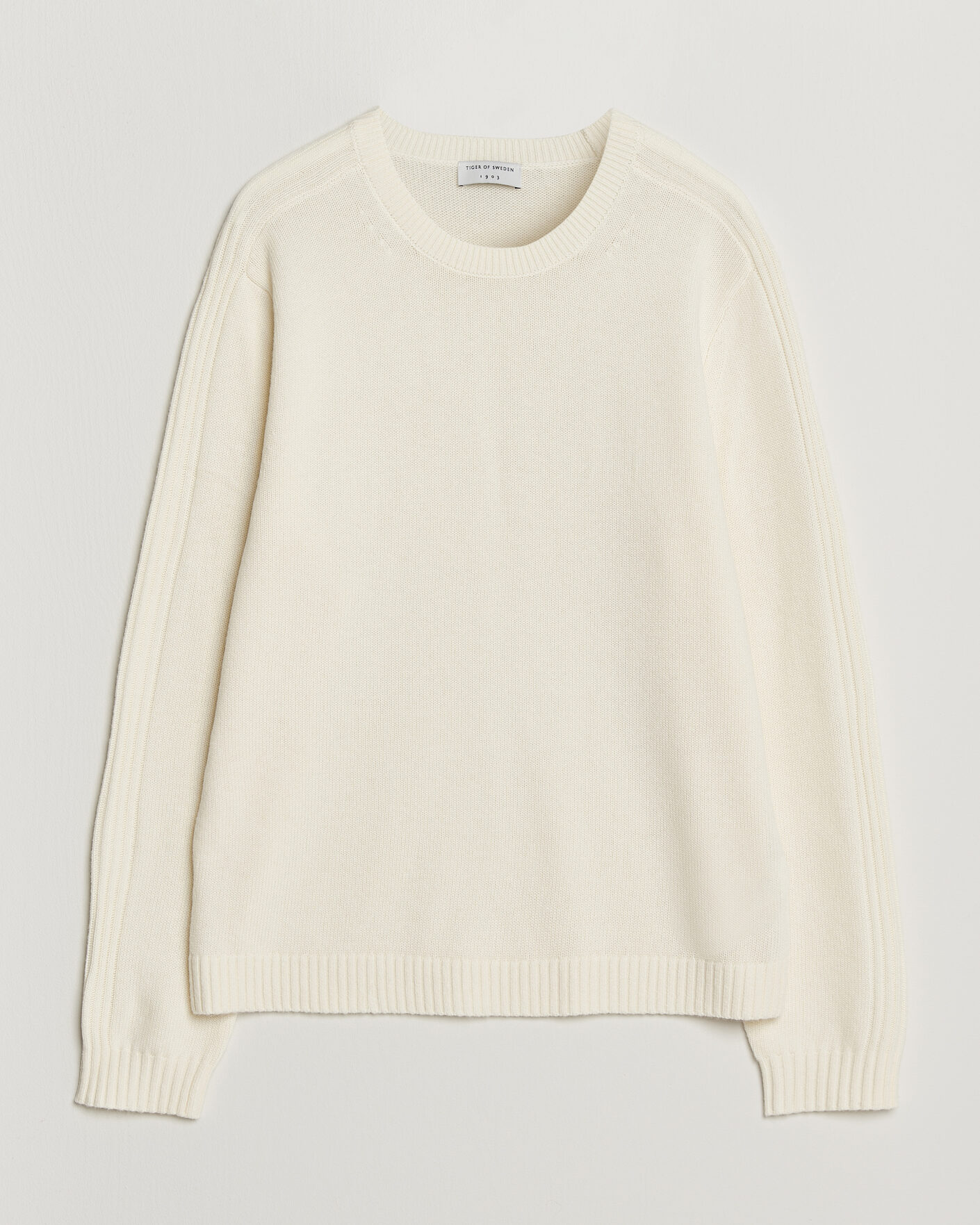Herre | Gensere | Tiger of Sweden | Wilfred Wool/Cashmere Sweater Porcelain Cream