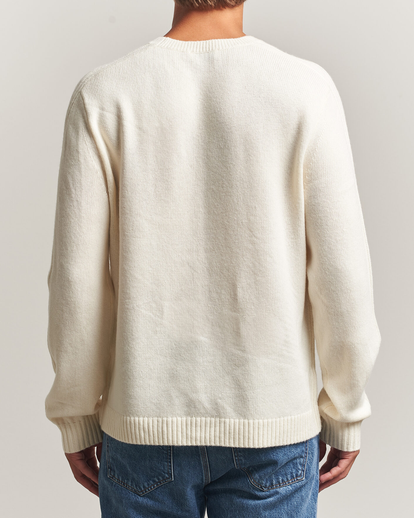 Herre | Gensere | Tiger of Sweden | Wilfred Wool/Cashmere Sweater Porcelain Cream