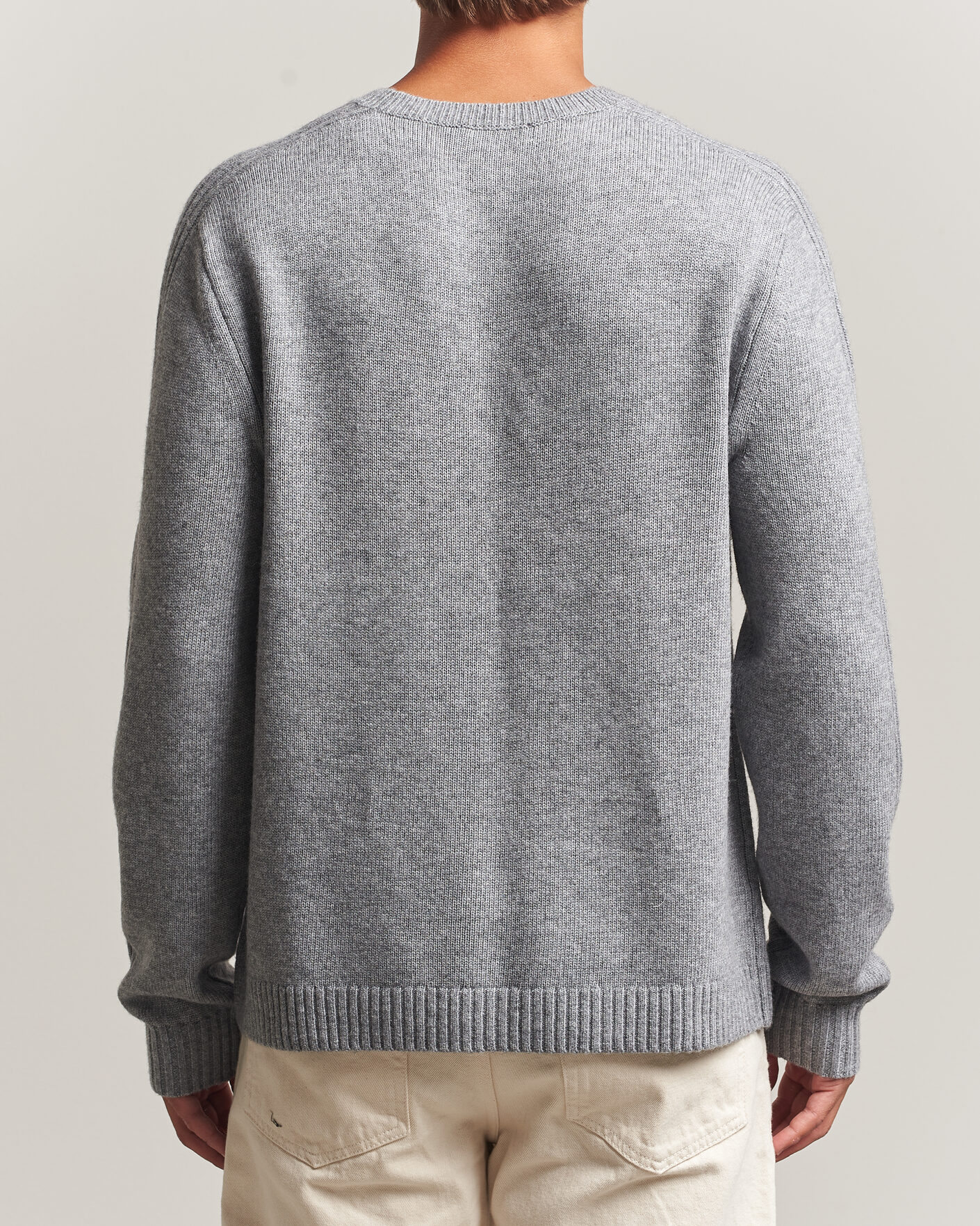 Herre | Gensere | Tiger of Sweden | Wilfred Wool/Cashmere Sweater Light Grey Melange