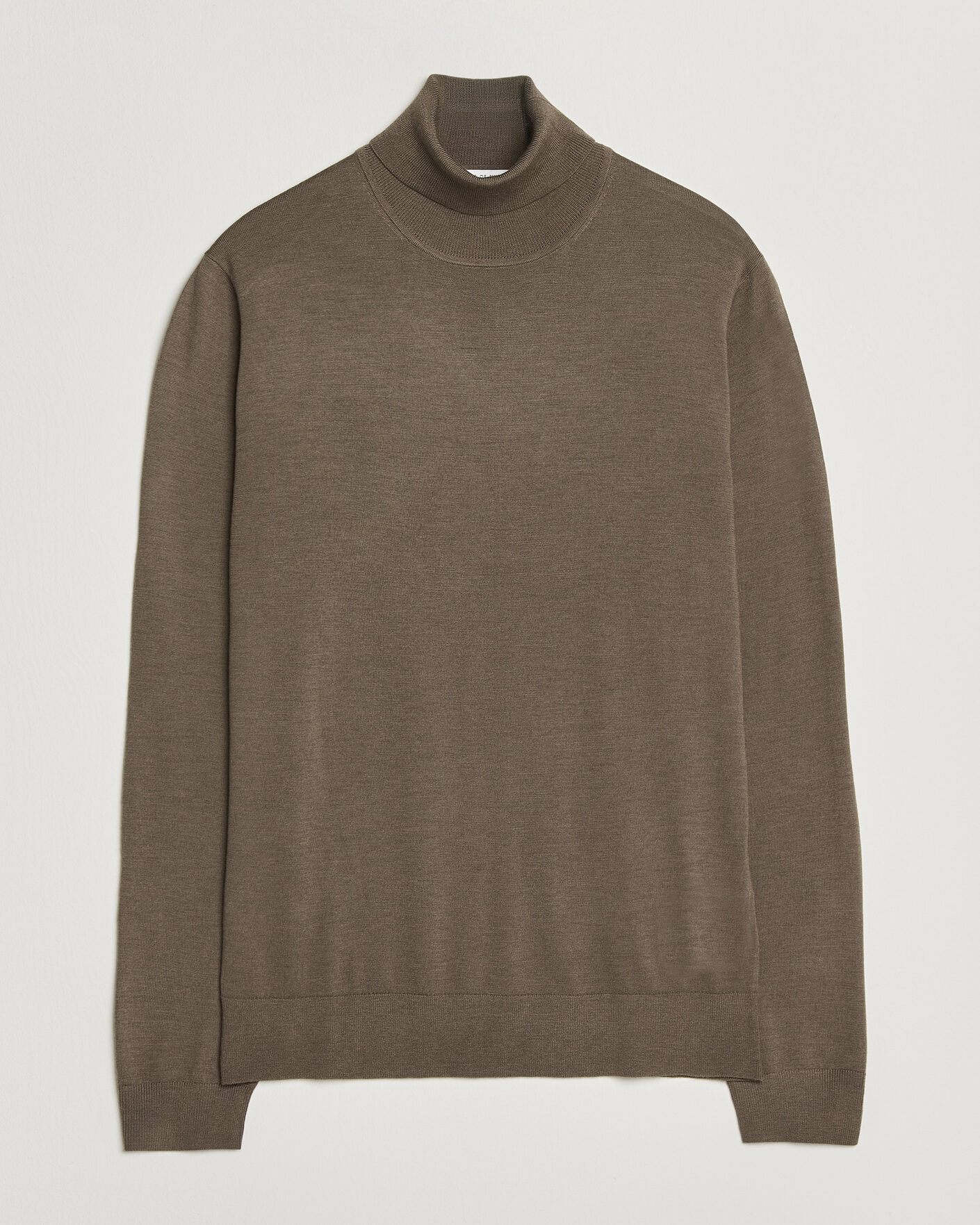 Herre | Gensere | Tiger of Sweden | Nevile Extra Fine Merino Polo Aged Timber
