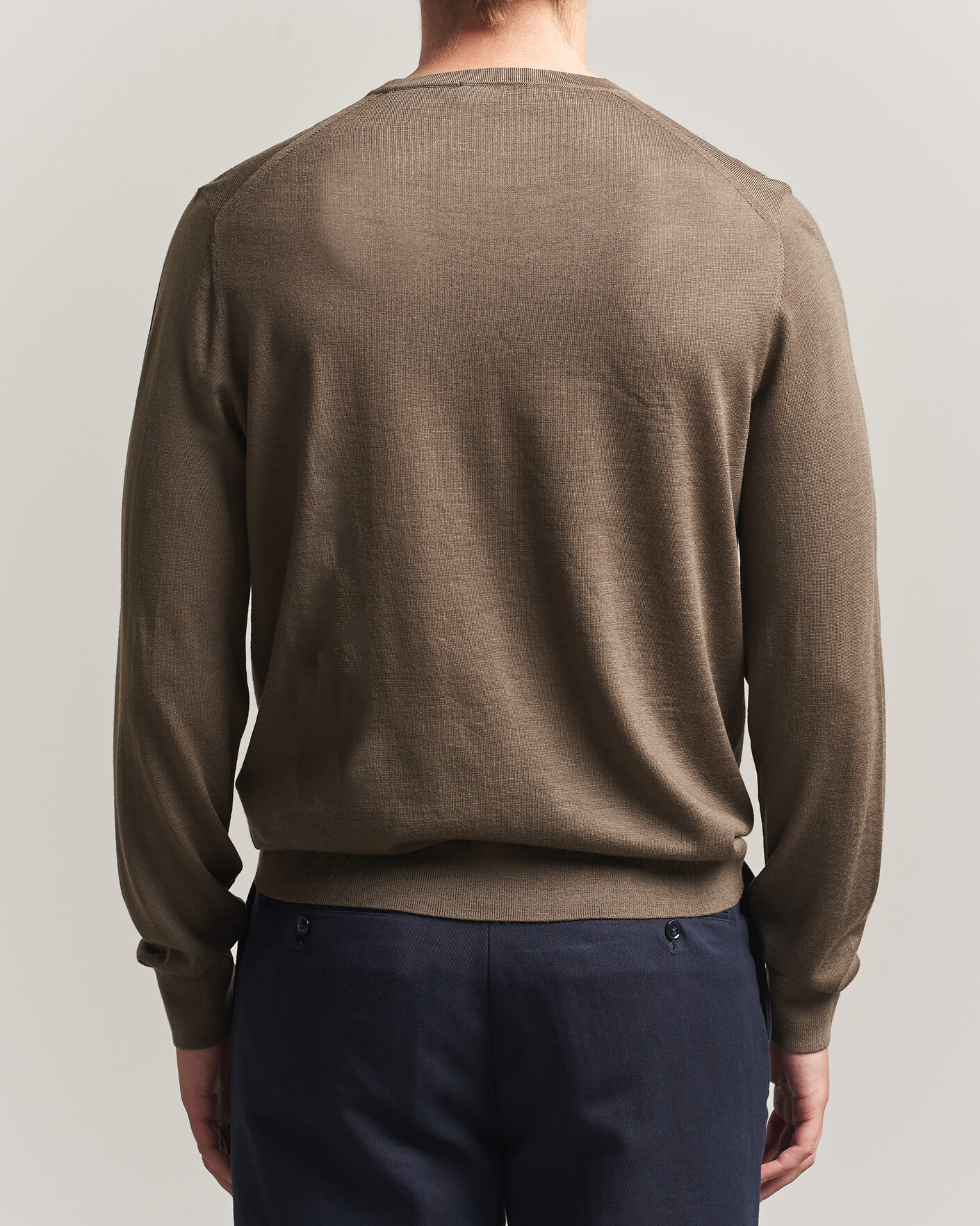 Herre | Gensere | Tiger of Sweden | Connor Extra Fine Merino Crew Neck Pullover Aged Timber