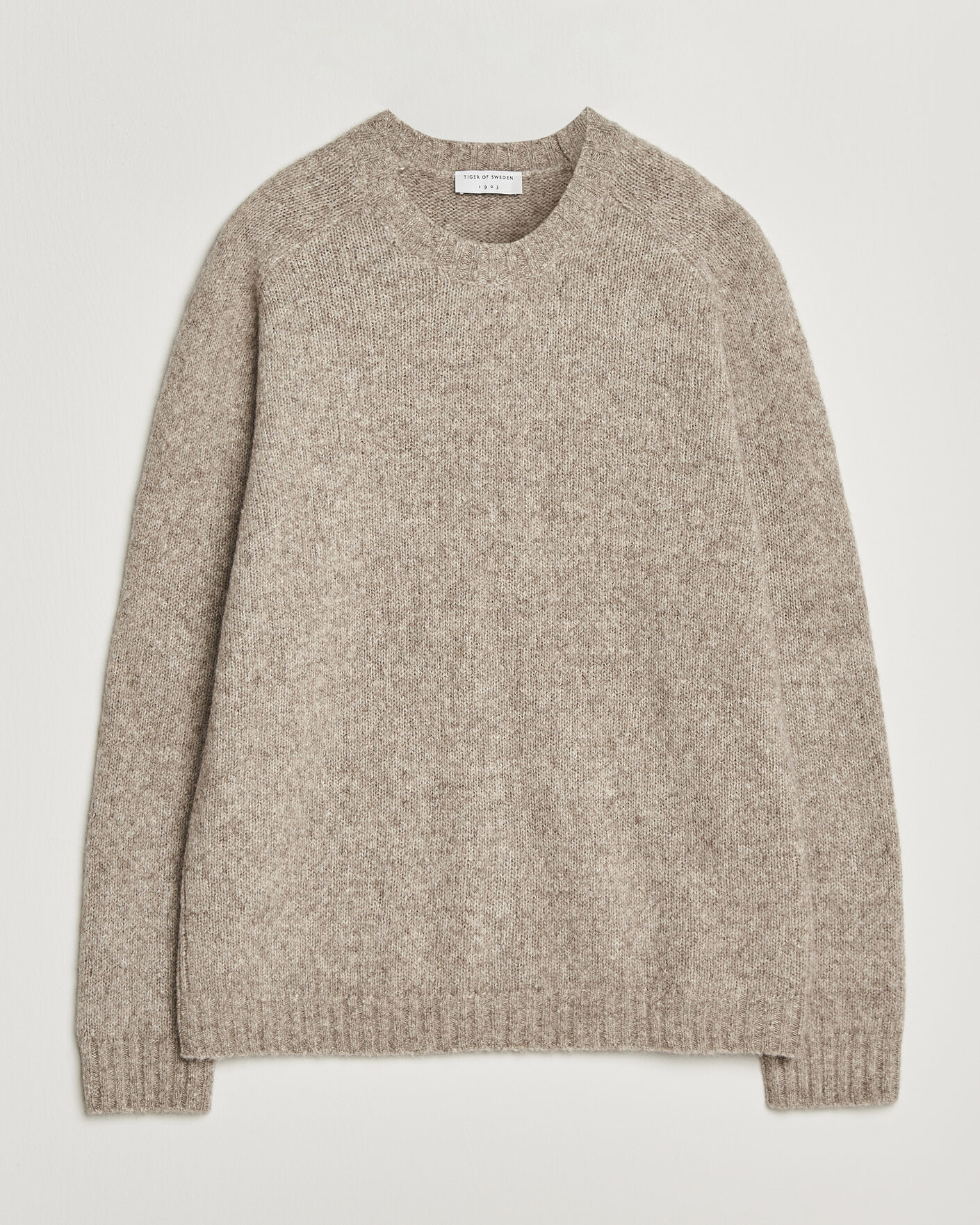 Herre | Gensere | Tiger of Sweden | Adryan Yak/Alpaca Knitted Sweater Stone Melange