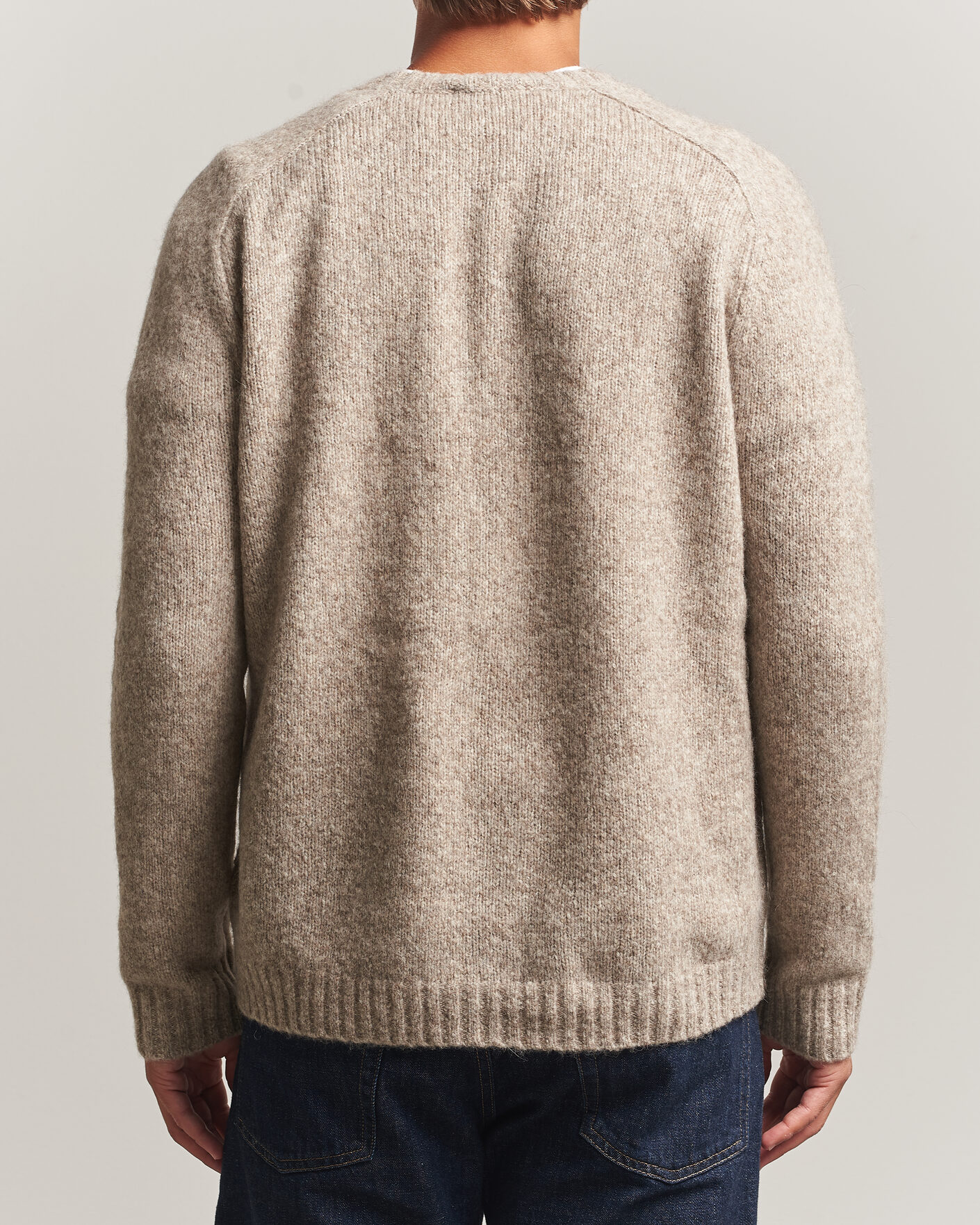 Herre | Gensere | Tiger of Sweden | Adryan Yak/Alpaca Knitted Sweater Stone Melange