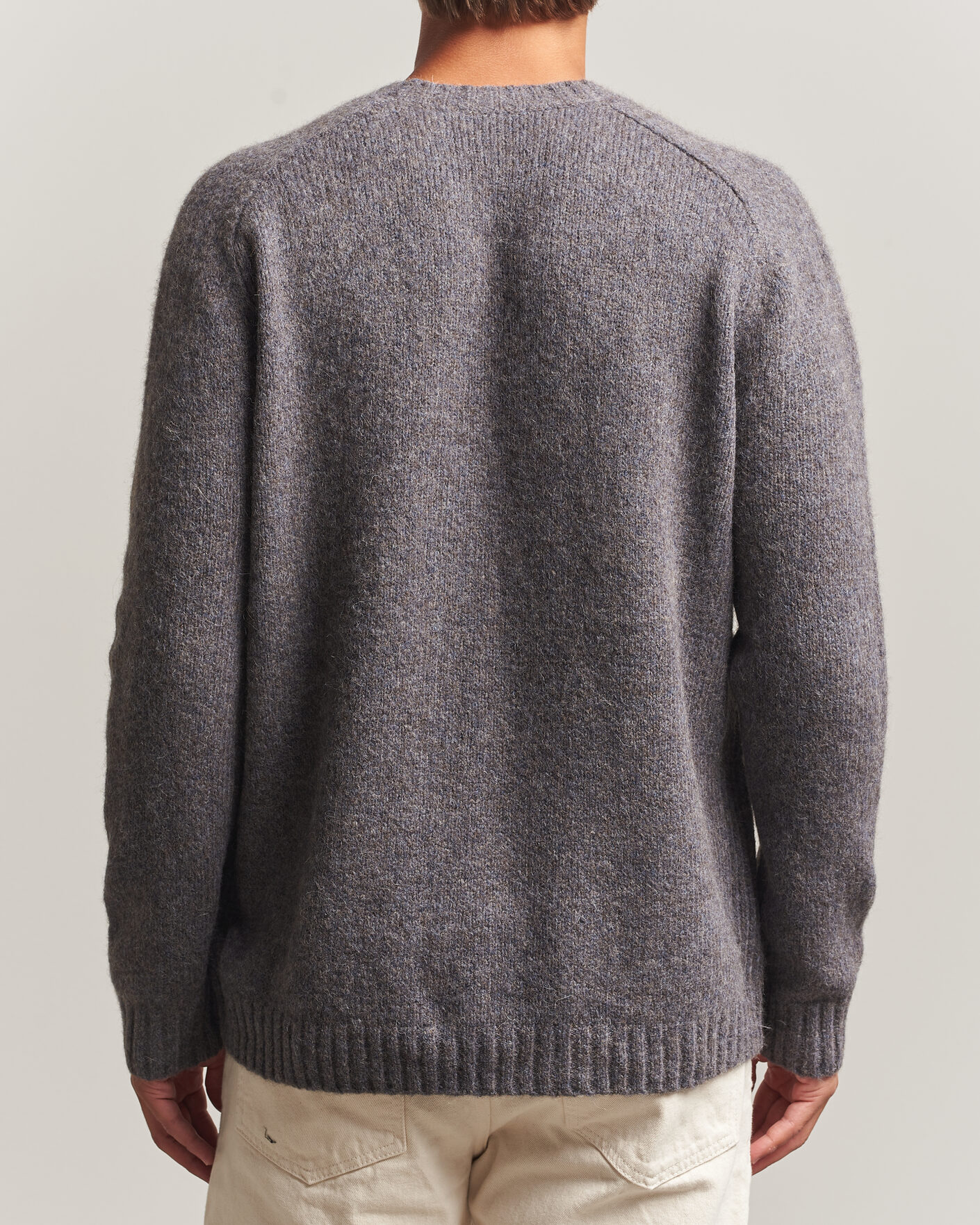 Herre | Gensere | Tiger of Sweden | Adryan Yak/Alpaca Knitted Sweater Grey Melange