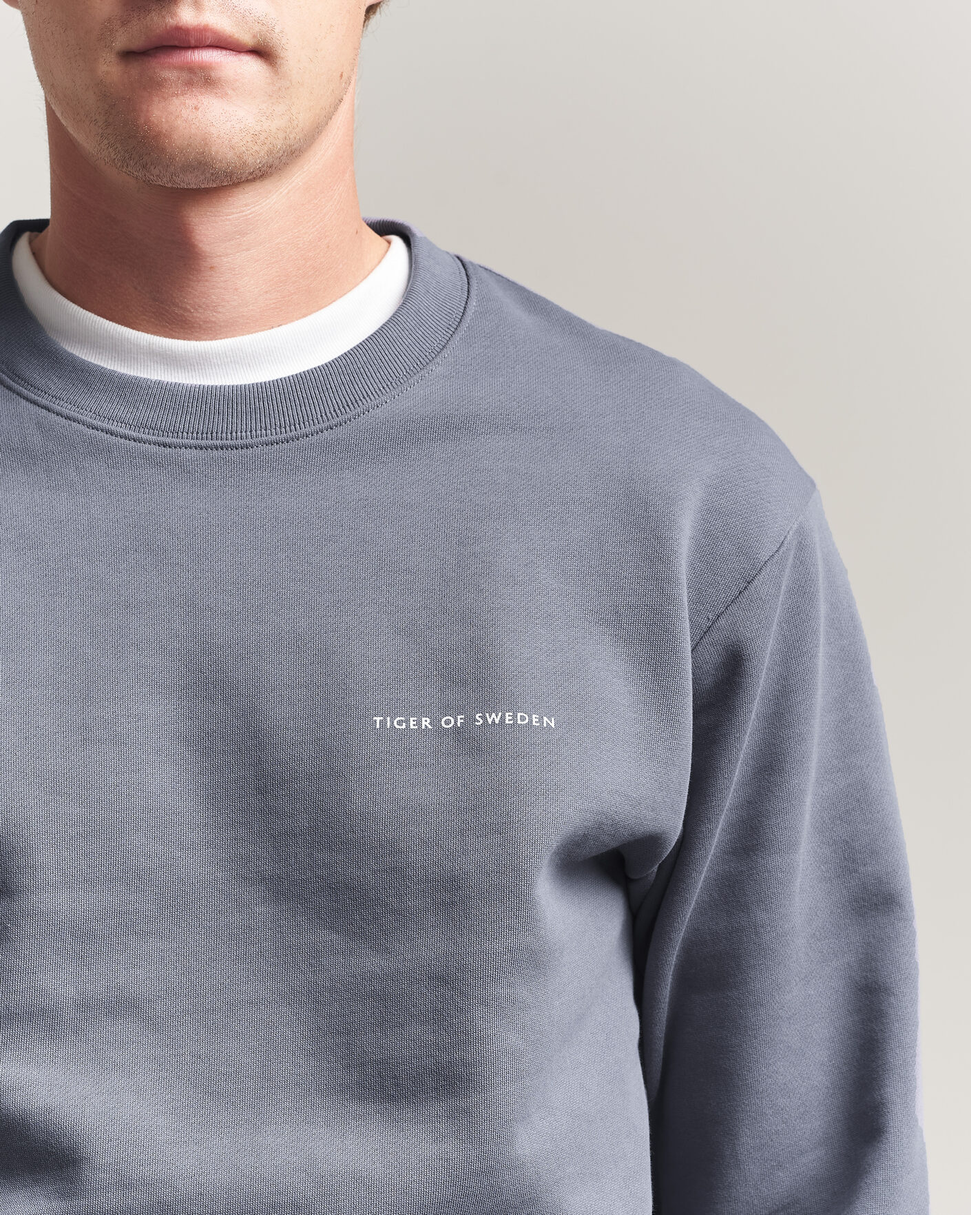 Herre | Gensere | Tiger of Sweden | Emerson Crew Neck Sweatshirt Iron Haze