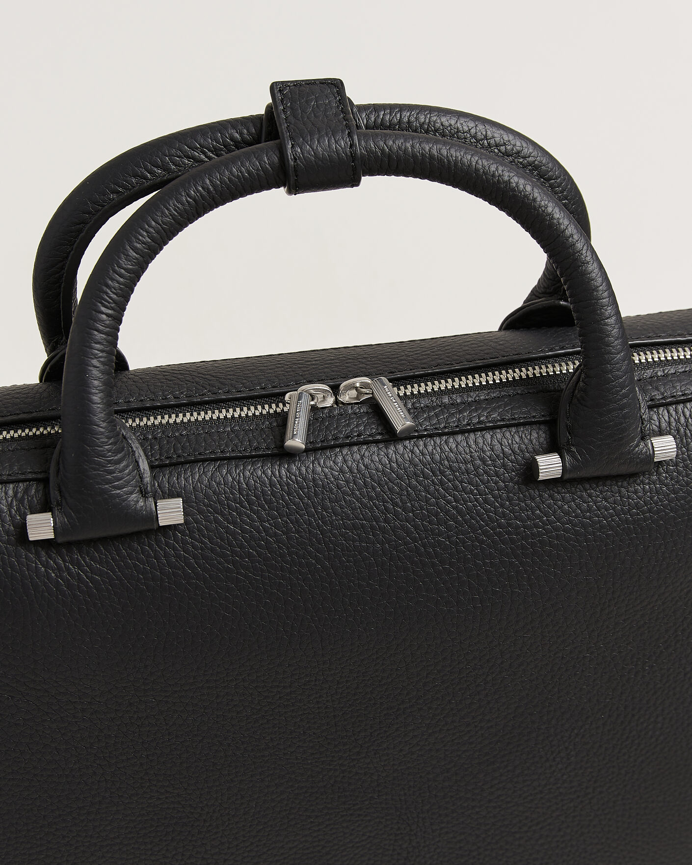 Herre | Vesker | Tiger of Sweden | Valise Grained Leather Briefcase Black